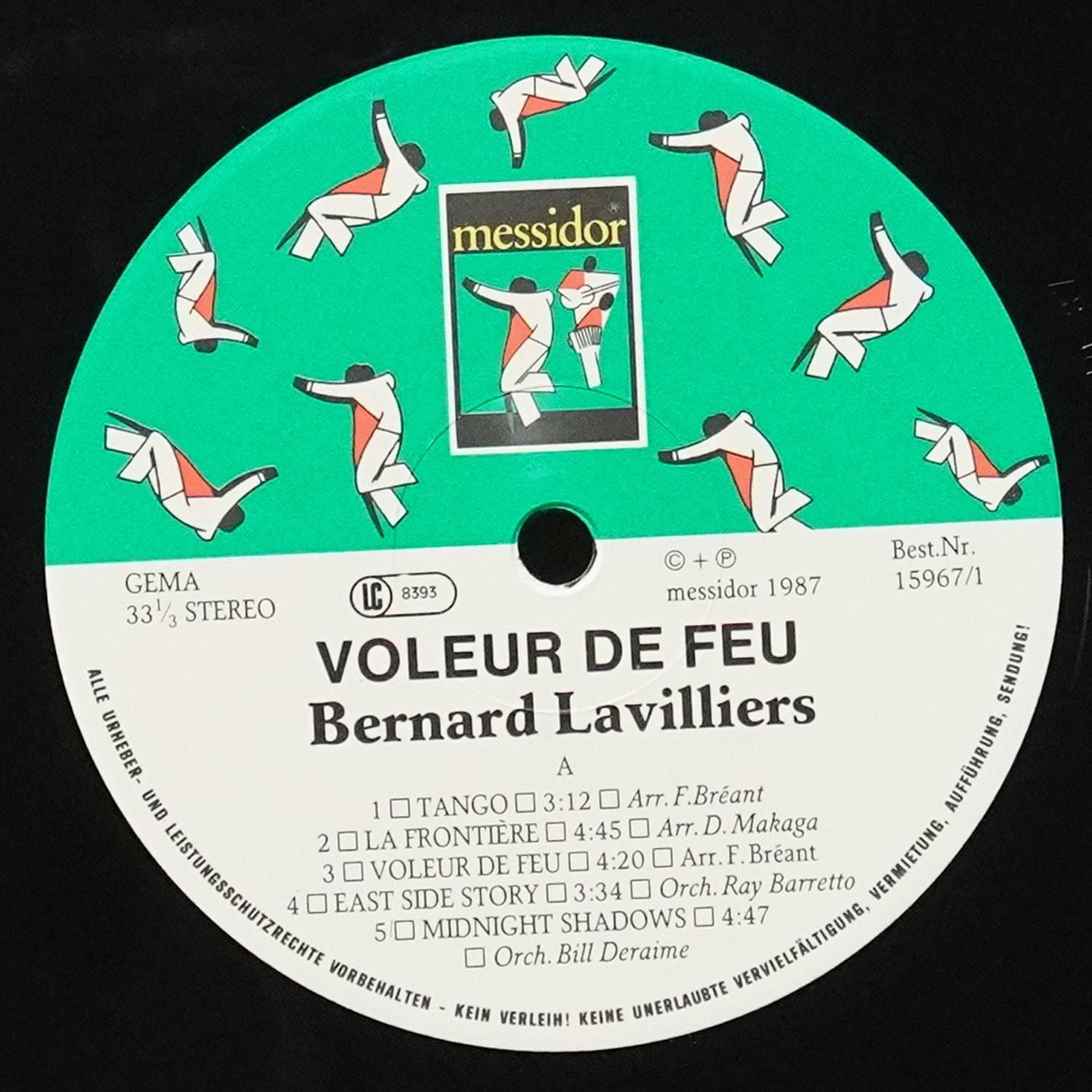 LP Bernard Lavilliers — Voleur De Feu (+макси-сингл) фото 2