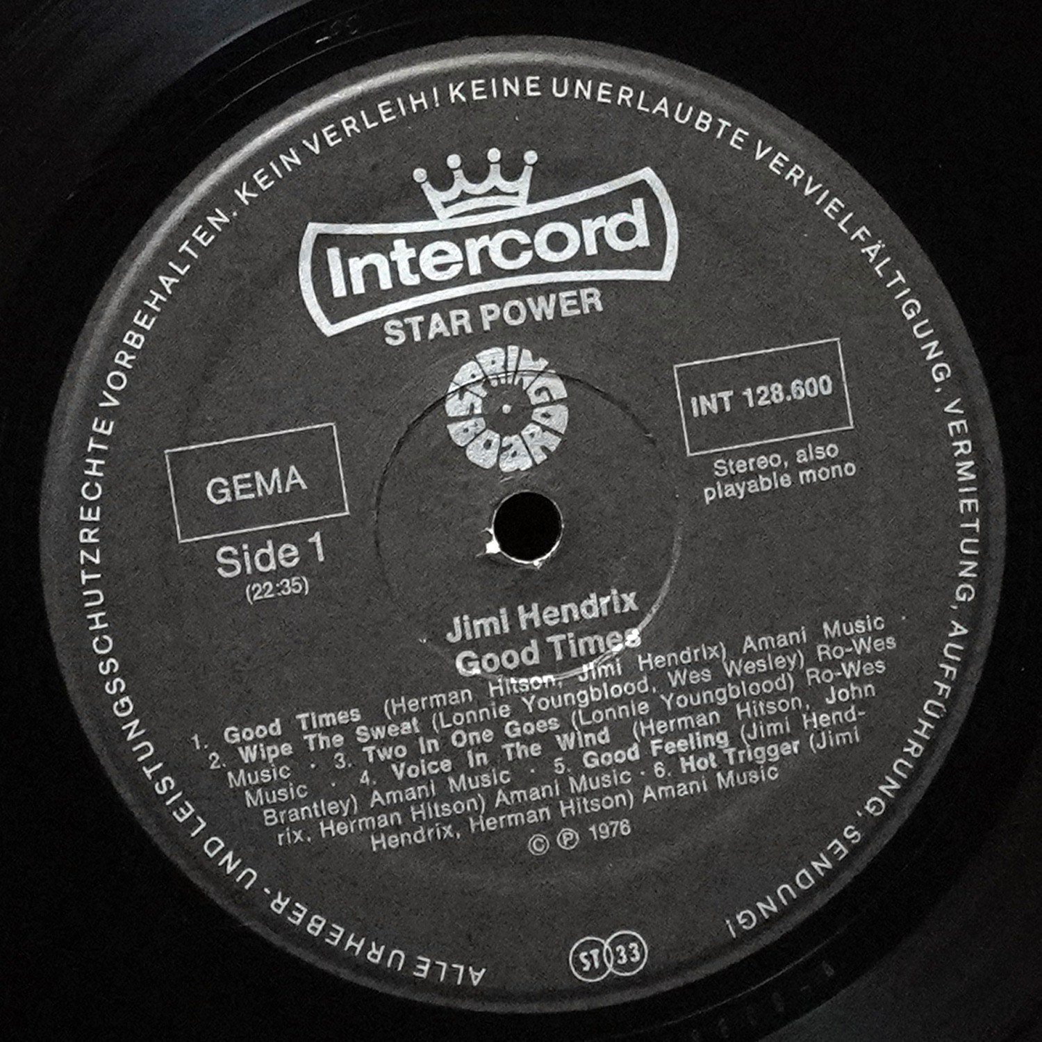 LP Jimi Hendrix — Good Times фото 2