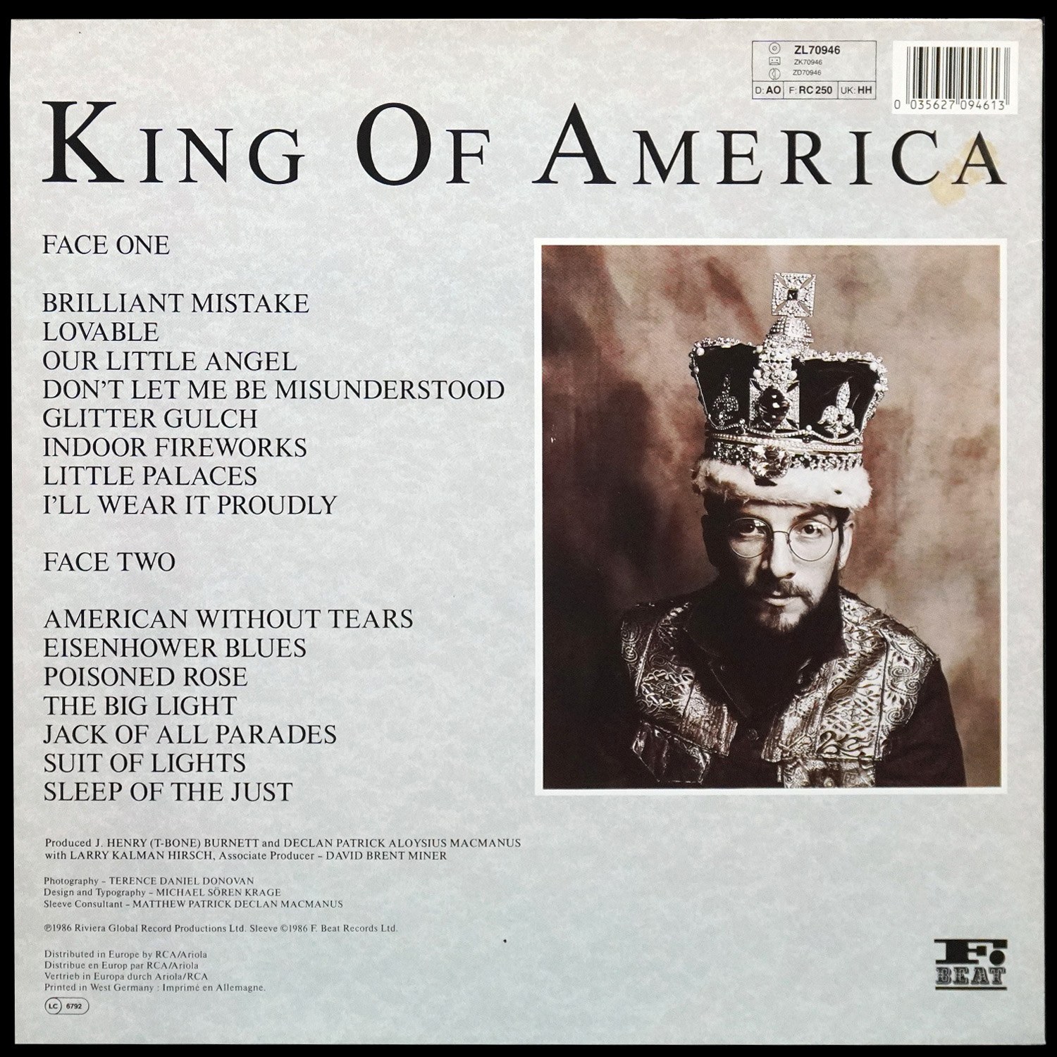 LP Costello Show — King Of America фото 2