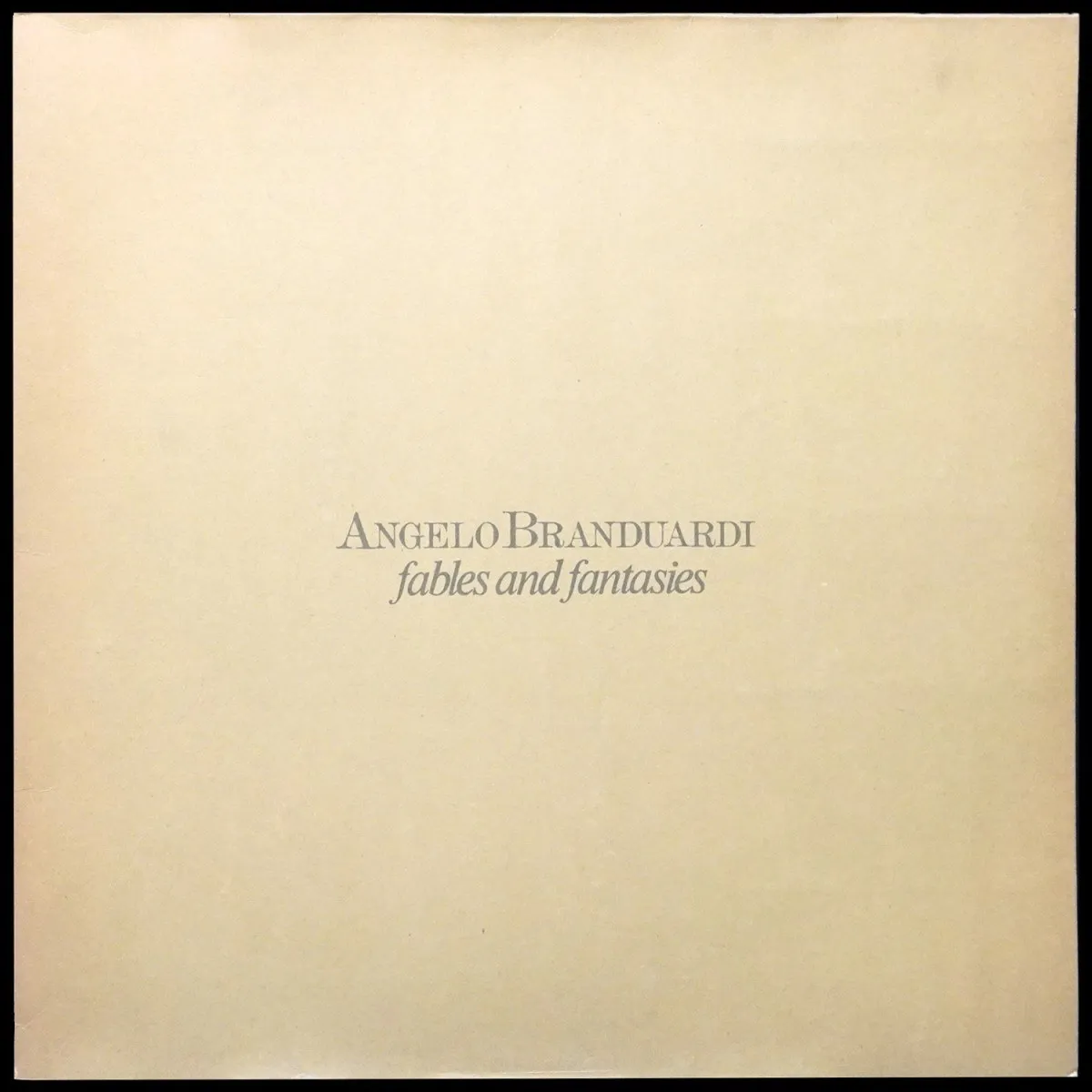 LP Angelo Branduardi — Fables And Fantasies фото