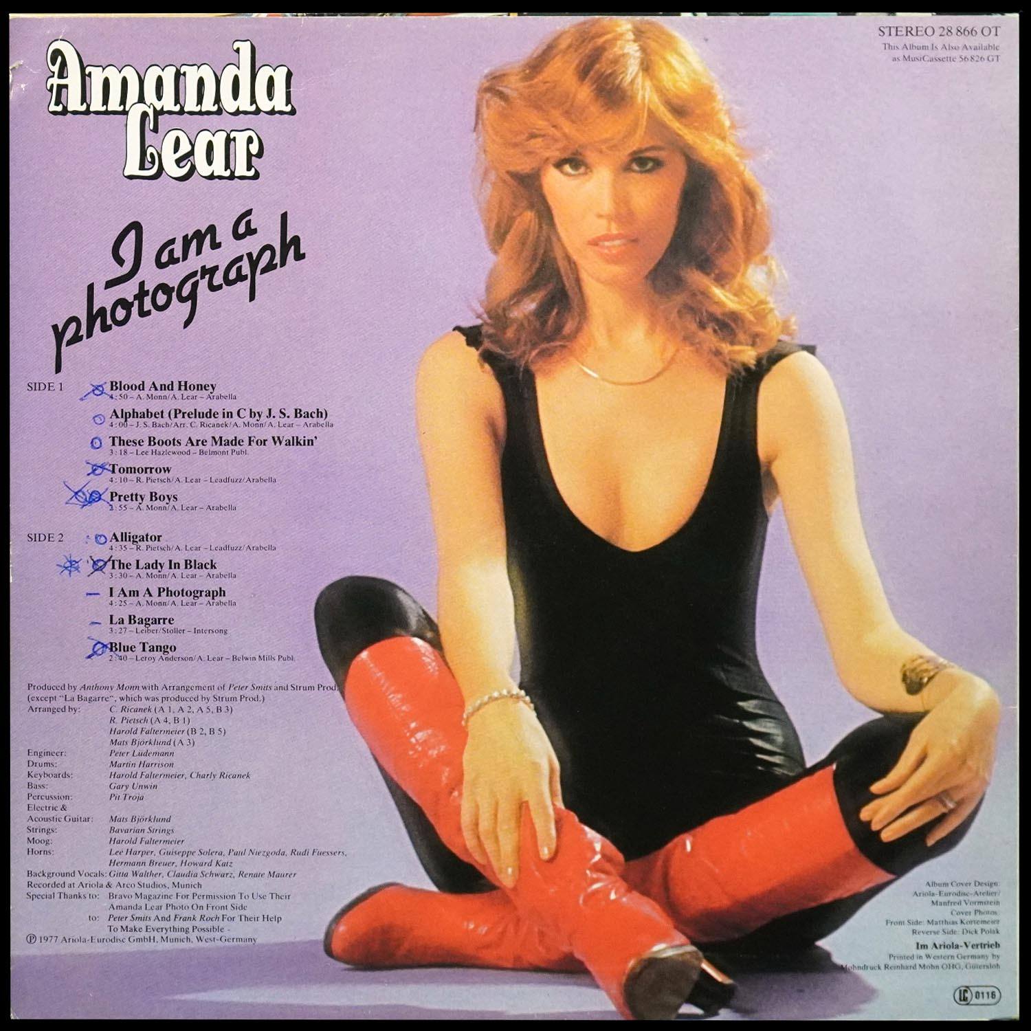 LP Amanda Lear — I Am A Photograph фото 2