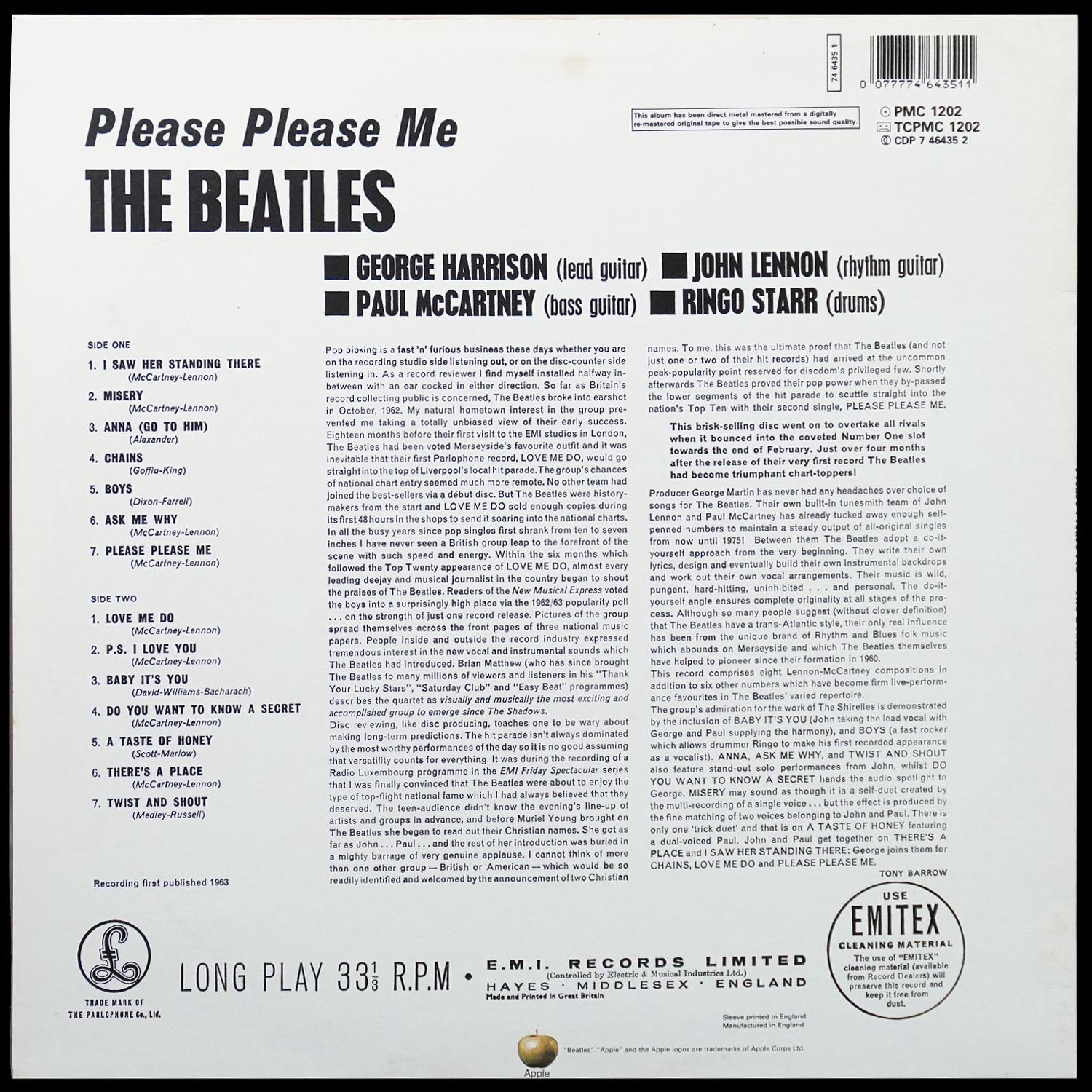 LP Beatles — Please Please Me фото 2