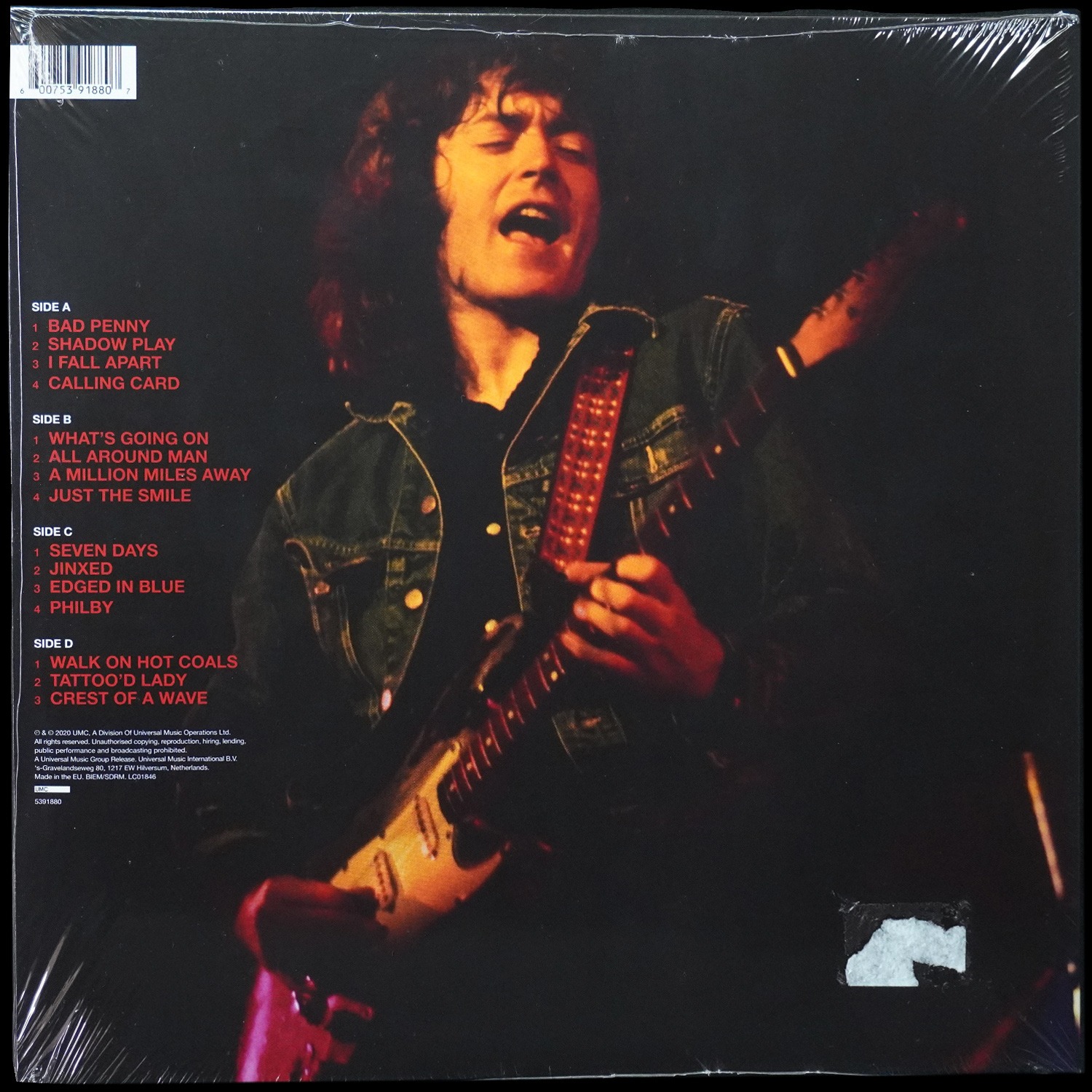 LP Rory Gallagher — Best Of Rory Gallagher (2LP, + буклет) фото 2