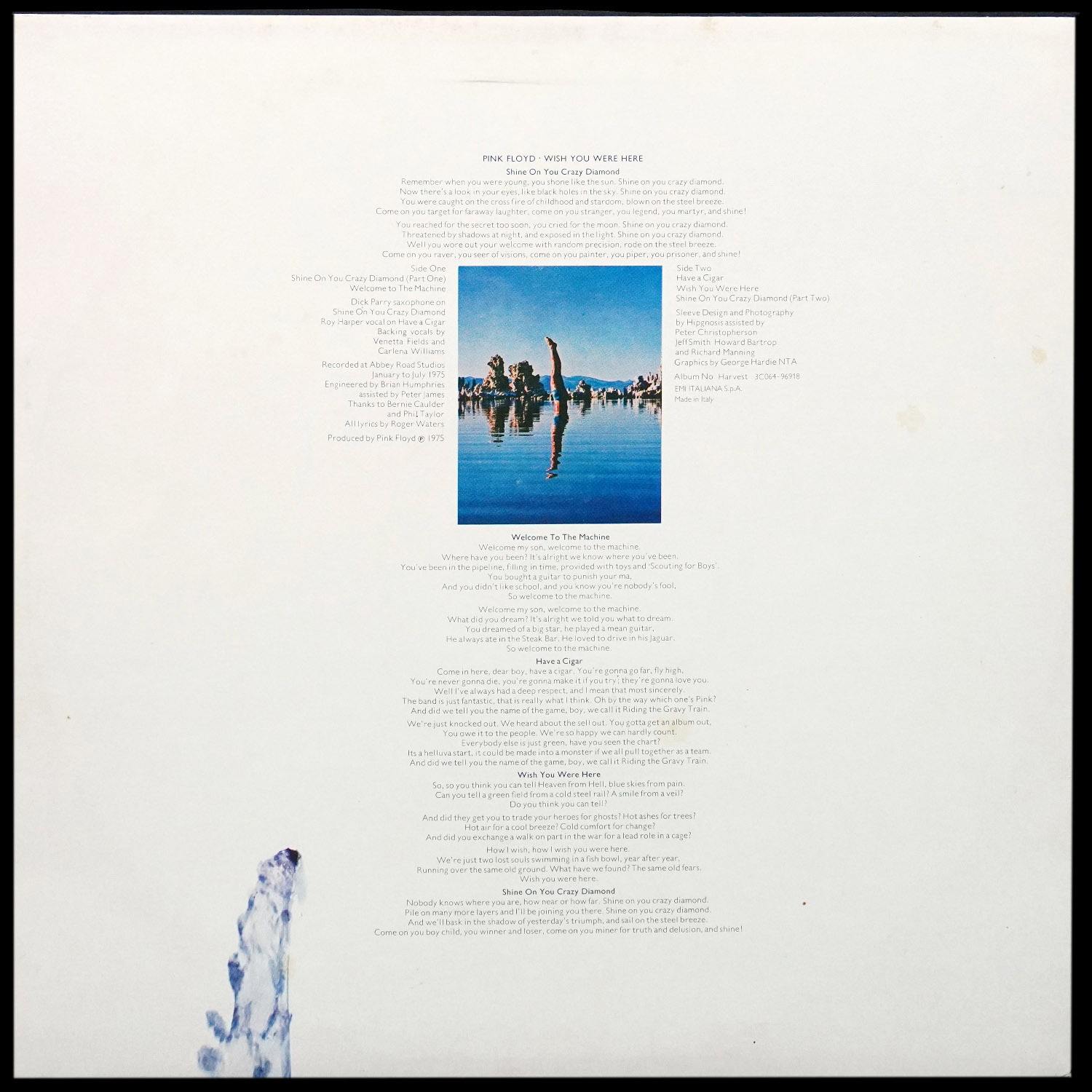 LP Pink Floyd — Wish You Were Here фото 6