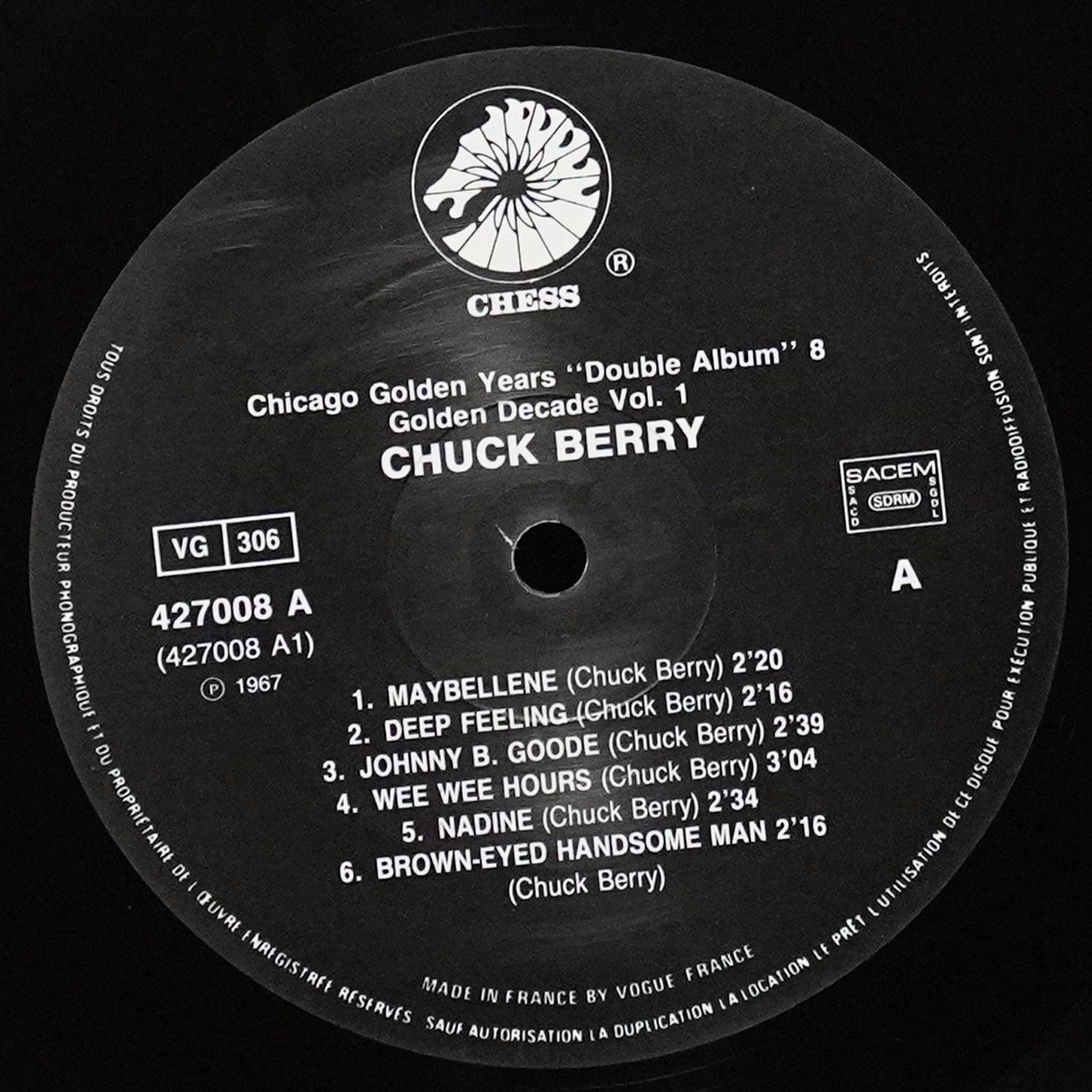 LP Chuck Berry — Chuck Berry's Golden Decade (The Original Two Albums) (2LP) фото 3
