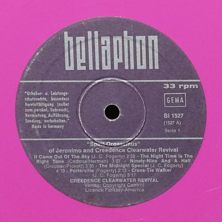 LP Creedence Clearwater Revival — Spirit Orgaszmus (цветной винил) фото 3