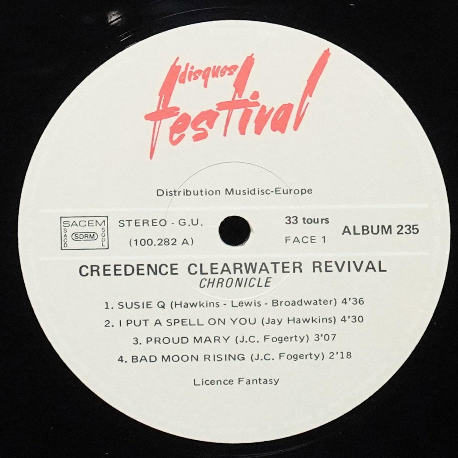 LP Creedence Clearwater Revival — Chronicle (The 20 Greatest Hits) (2LP) фото 3