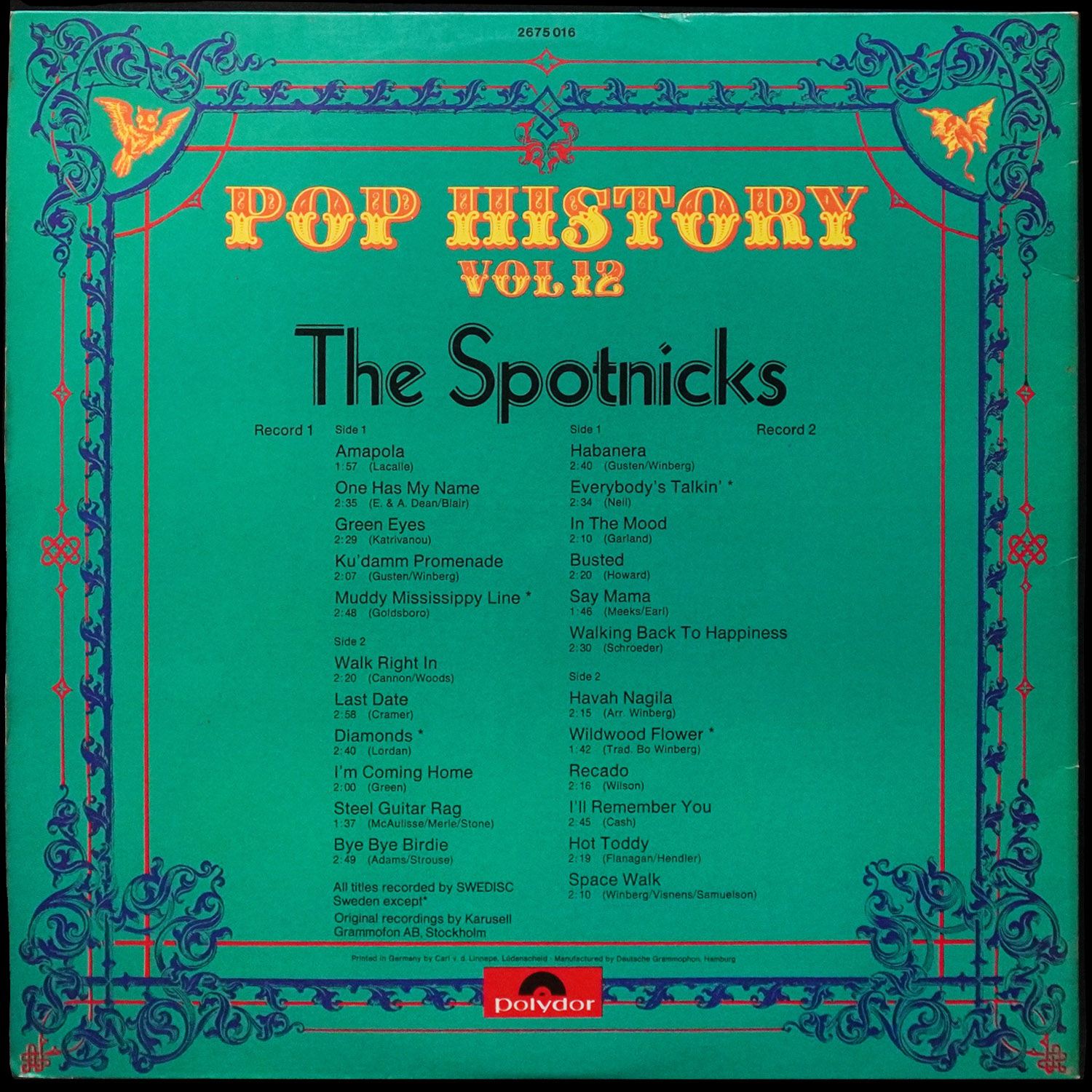 LP Spotnicks — Pop History Vol. 12 (2LP) фото 2