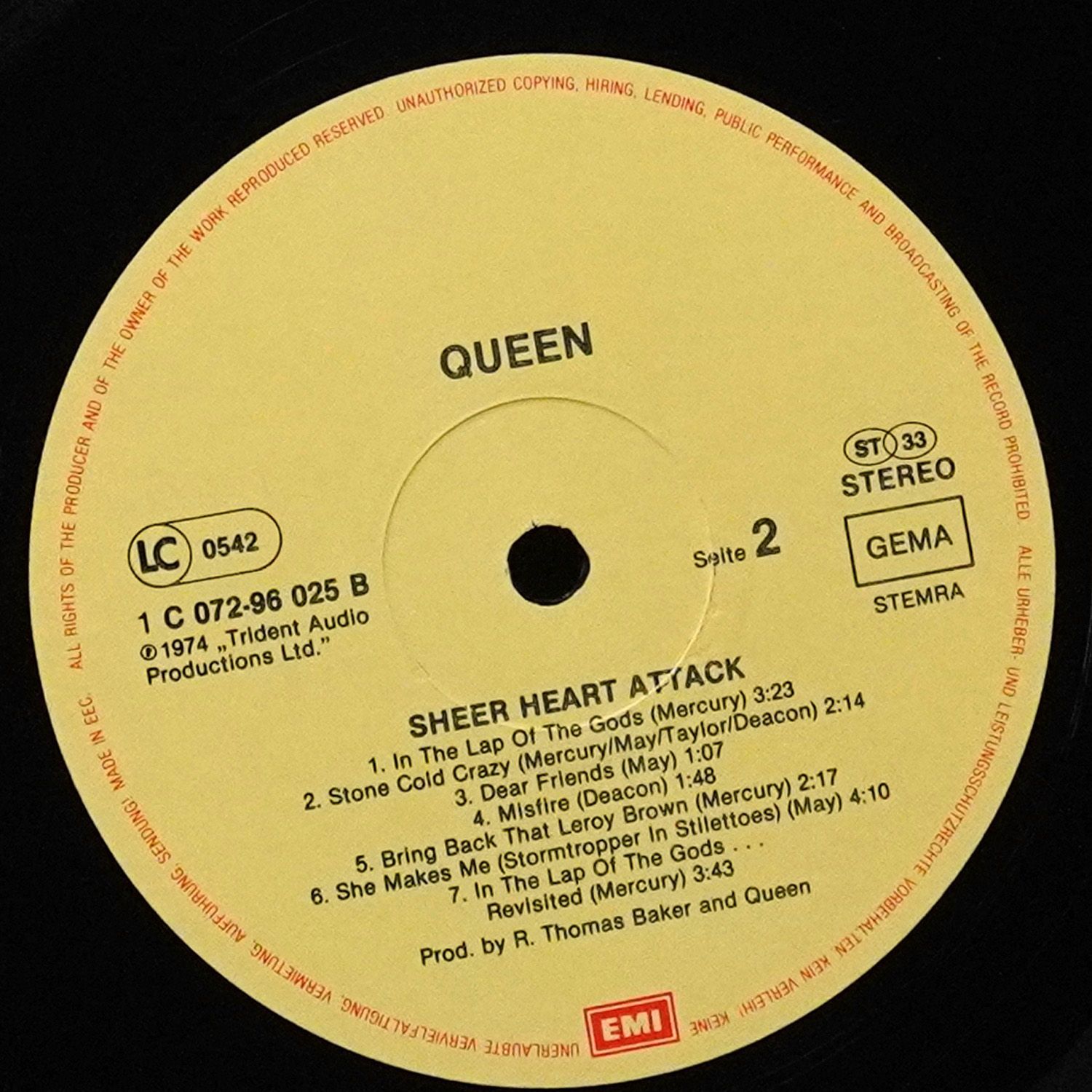 LP Queen — Sheer Heart Attack фото 4