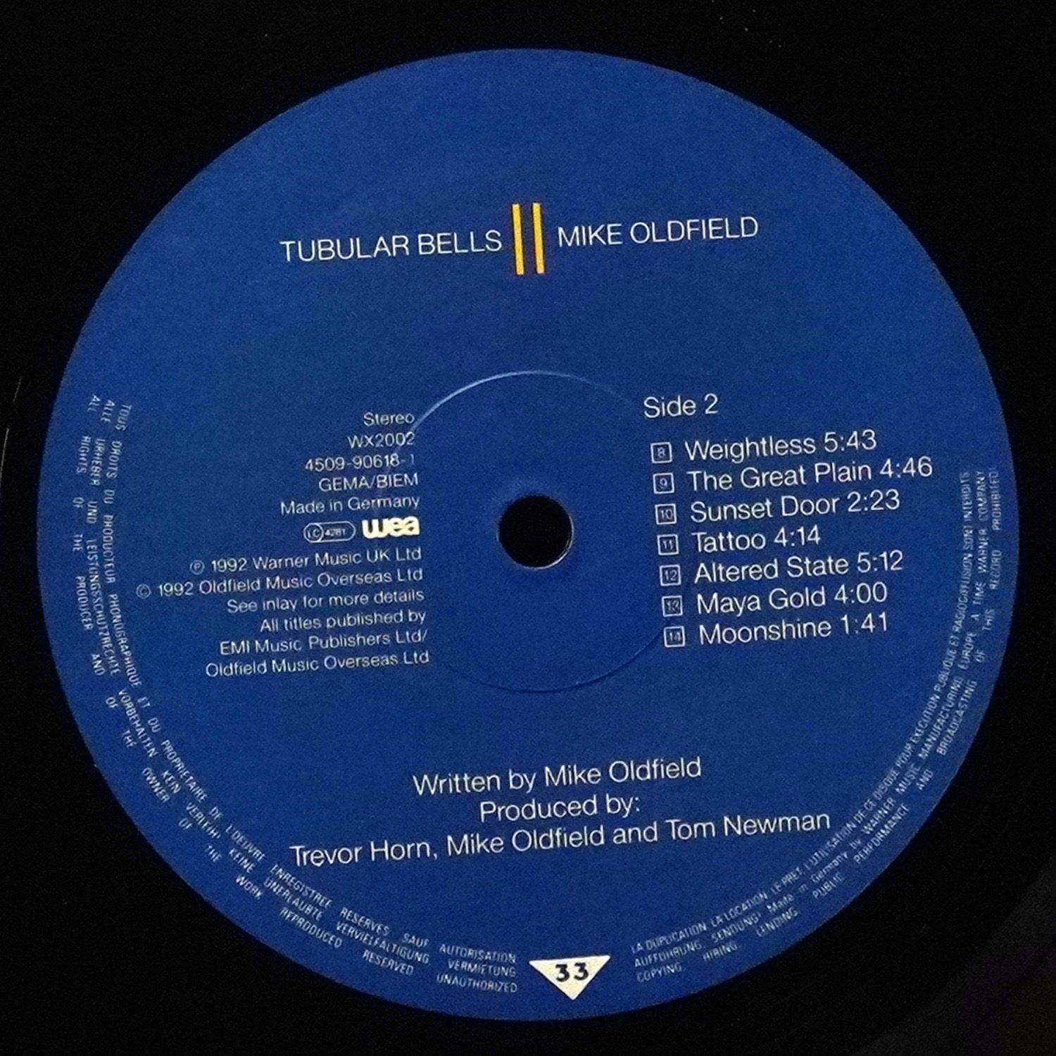 LP Mike Oldfield — Tubular Bells II фото 4