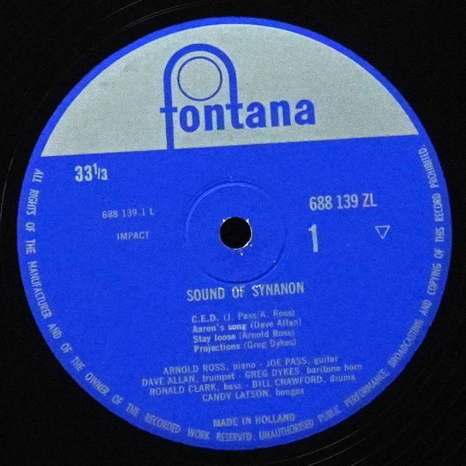 LP Joe Pass — Sounds Of Synanon (моно) фото 3