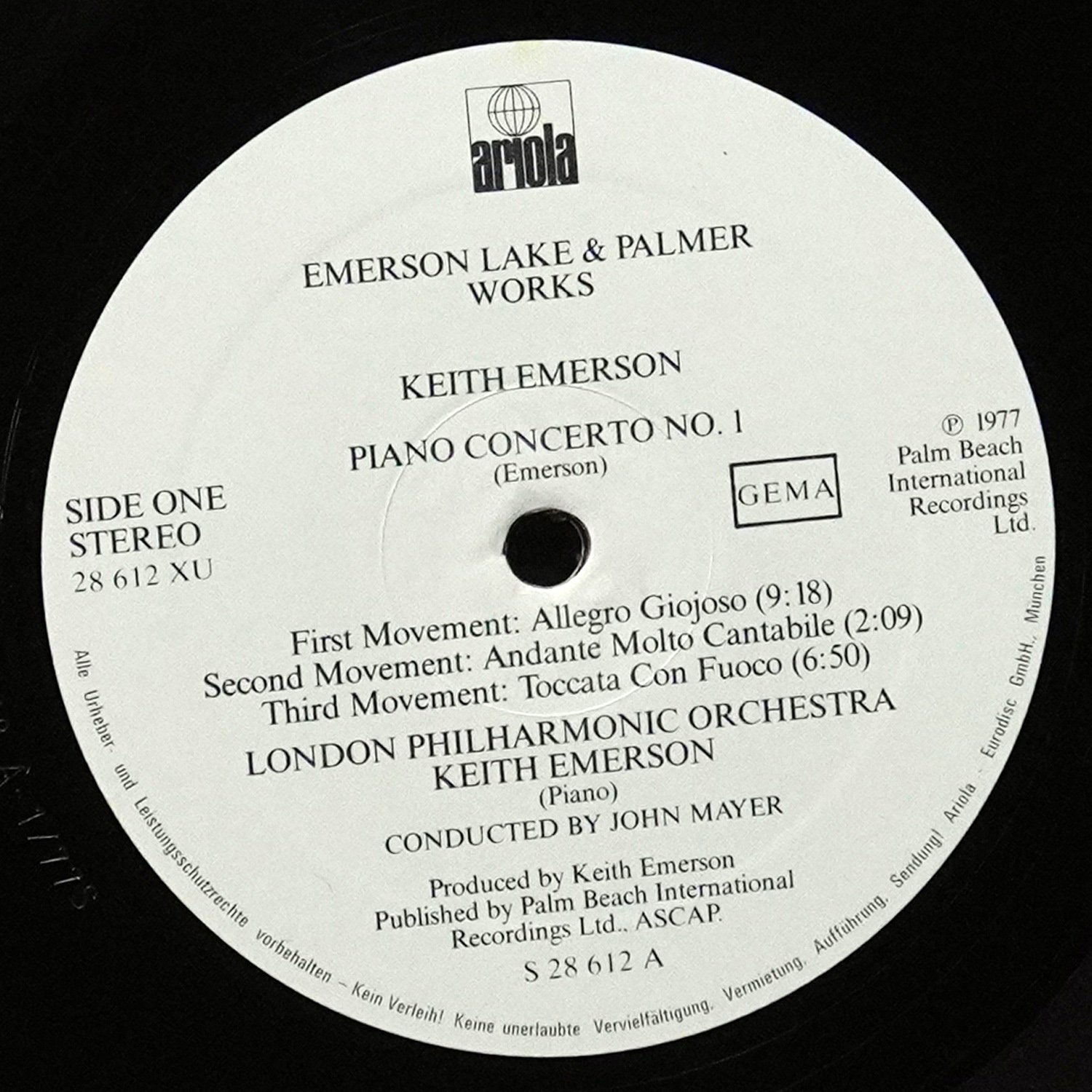LP Emerson, Lake & Palmer — Works Volume 1 (2LP) фото 3