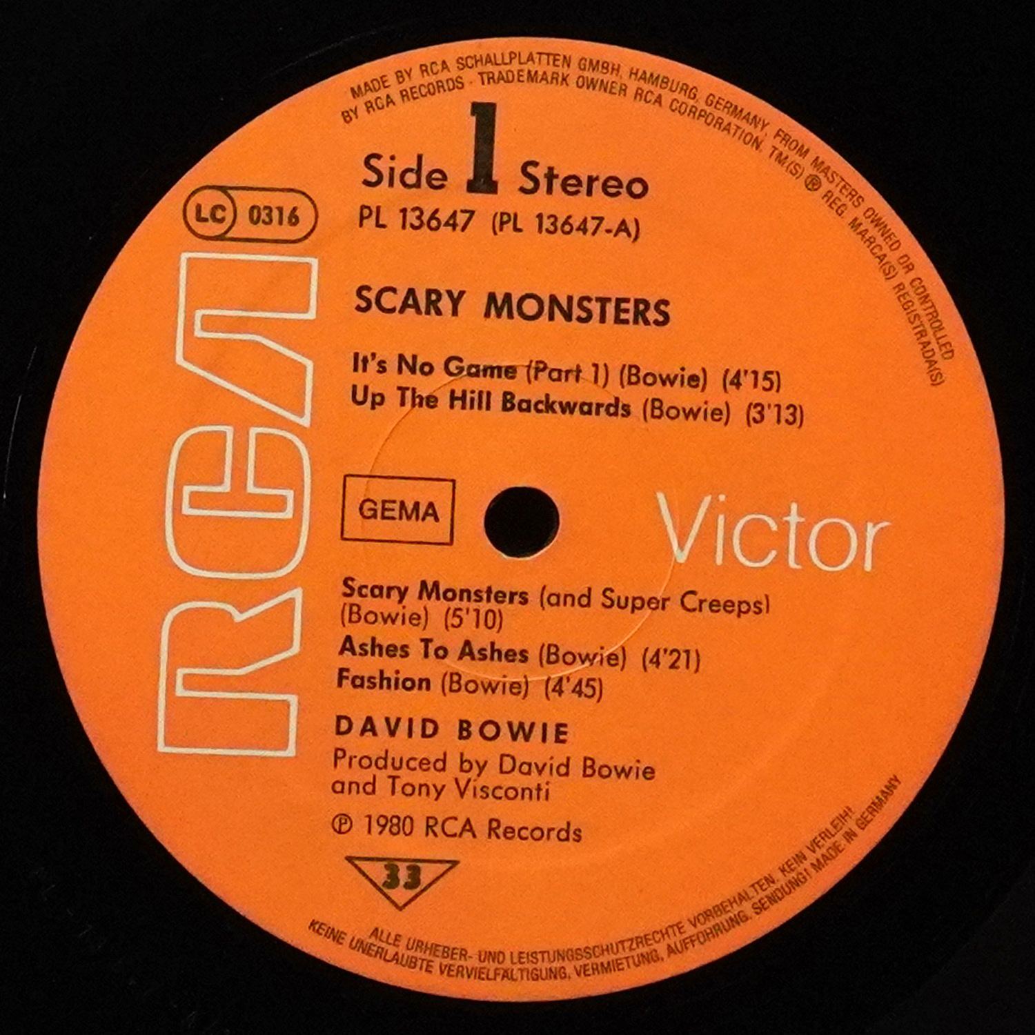 LP David Bowie — Scary Monsters фото 3