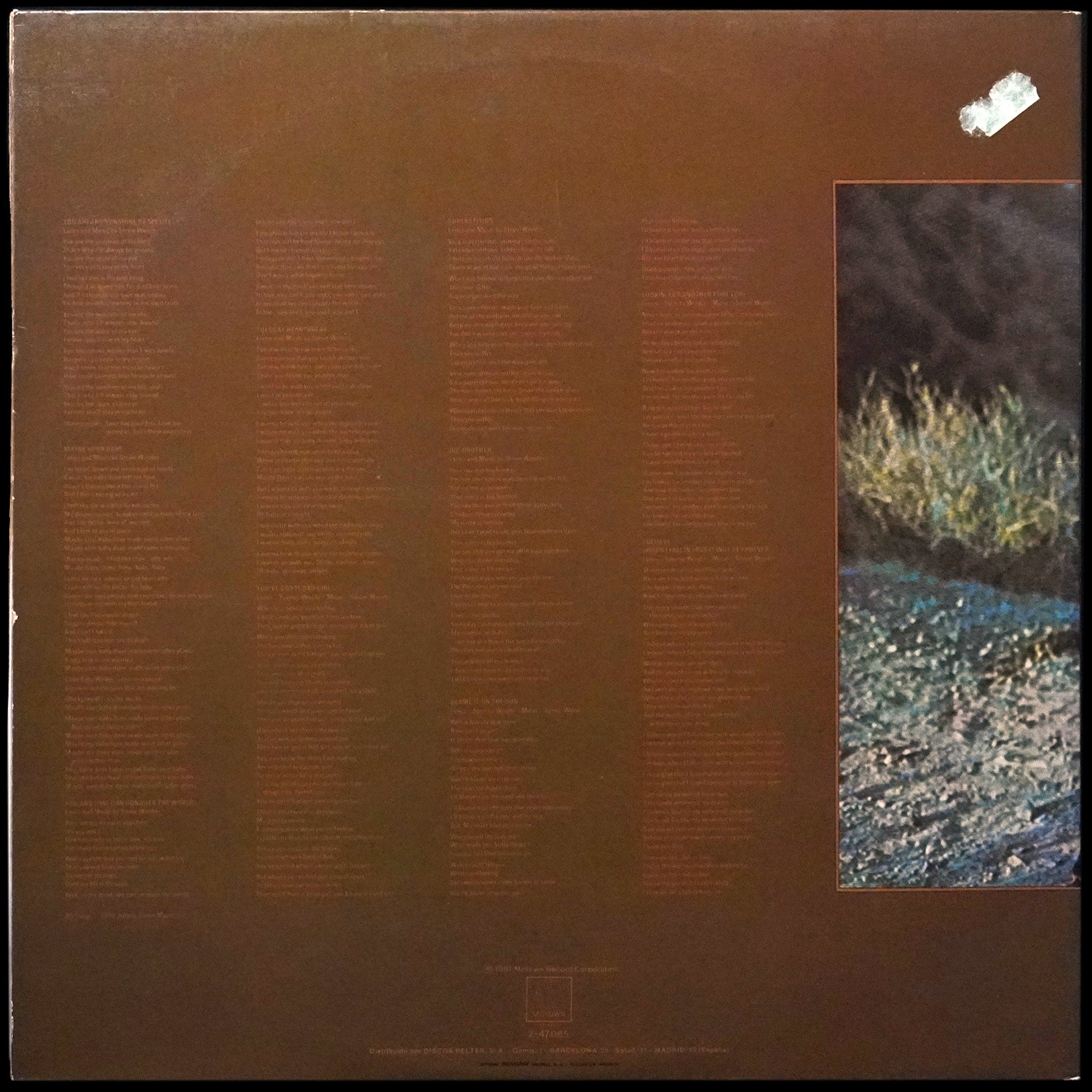 LP Stevie Wonder — Talking Book фото 2