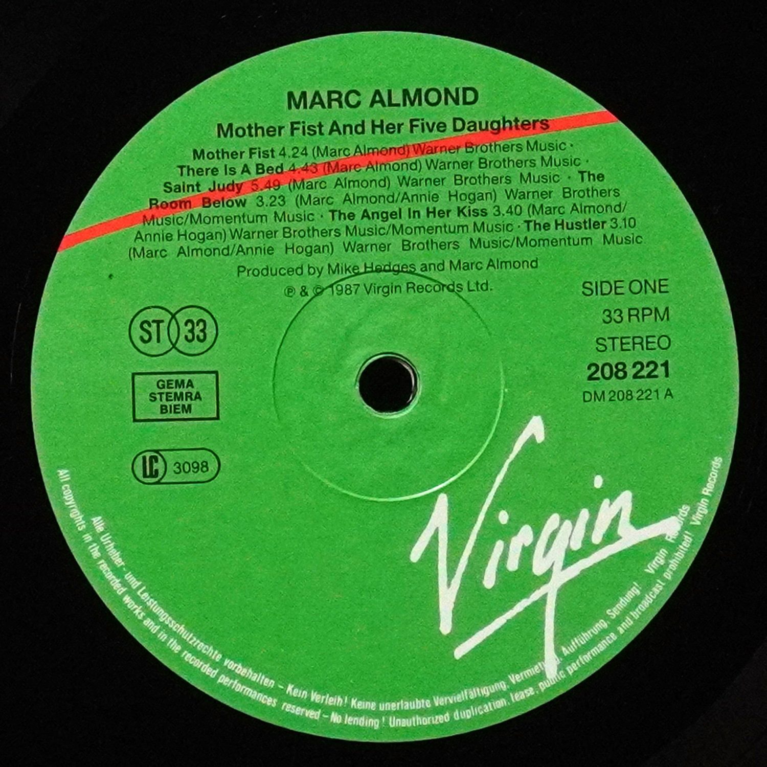 LP Marc Almond — Mother Fist And Her Five Daughters фото 2
