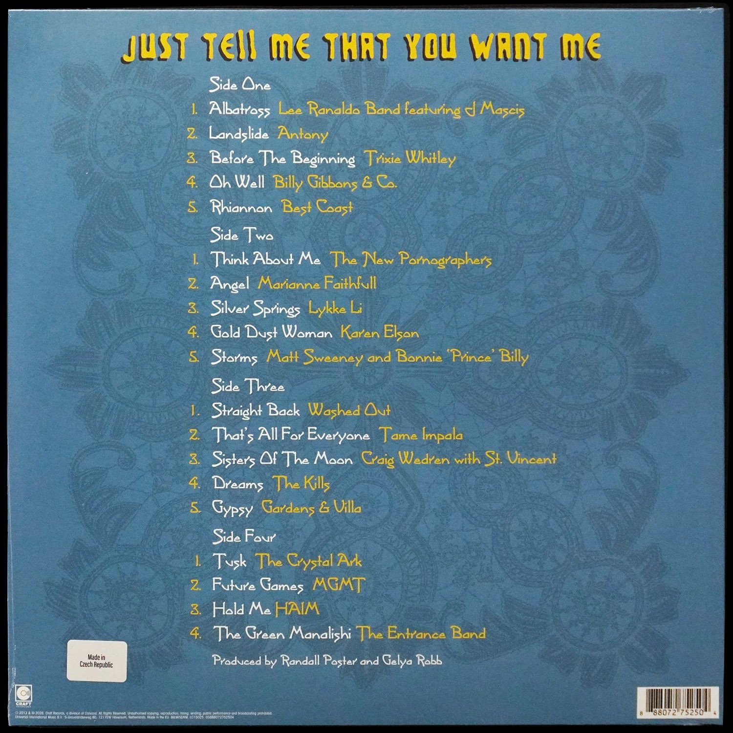 LP V/A — Just Tell Me That You Want Me (A Tribute To Fleetwood Mac) (2LP, цветной винил) фото 2