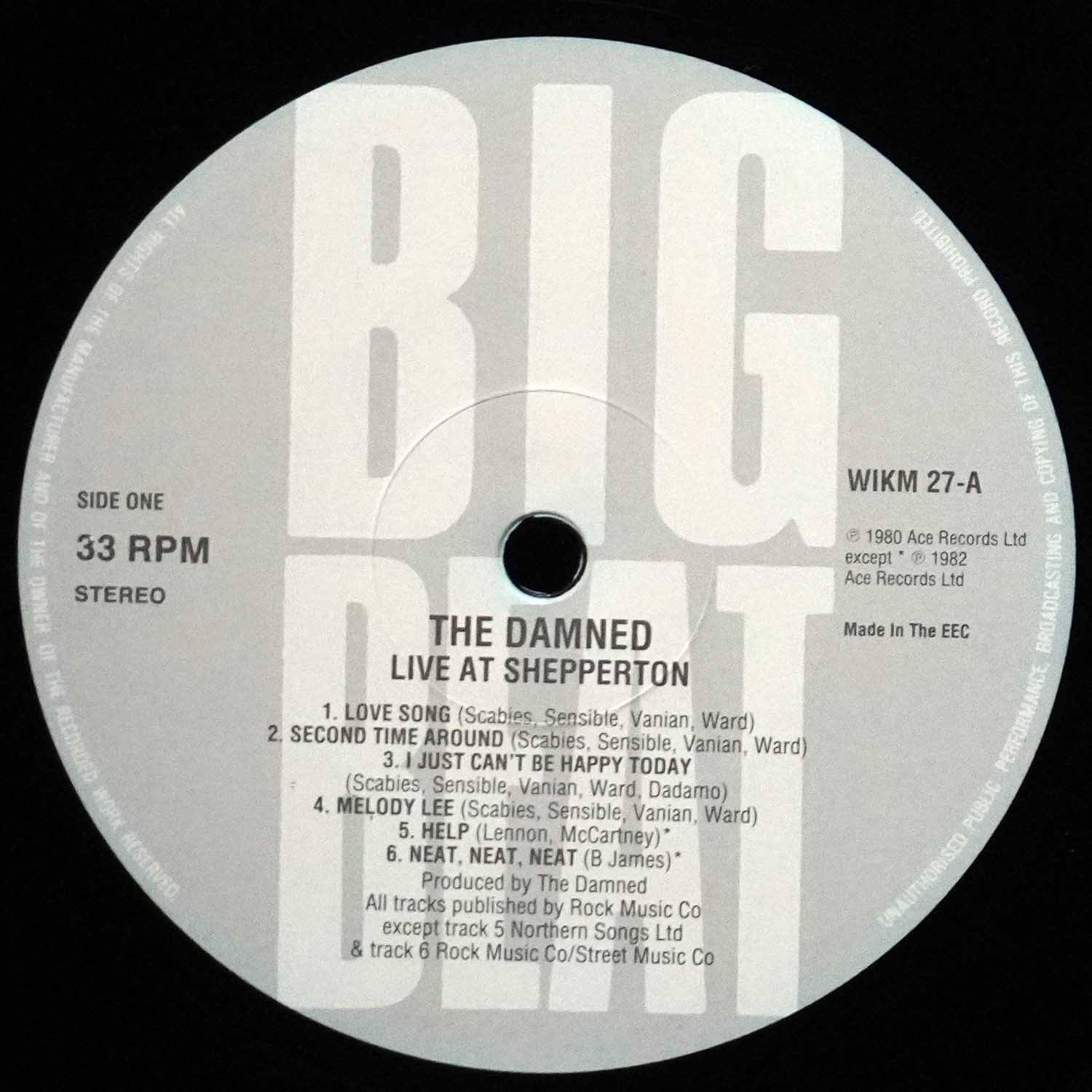 LP Damned — Live Shepperton 1980 фото 2