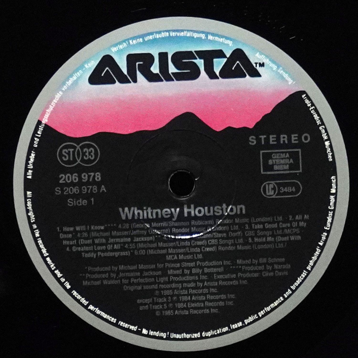 LP Whitney Houston — Whitney Houston фото 2