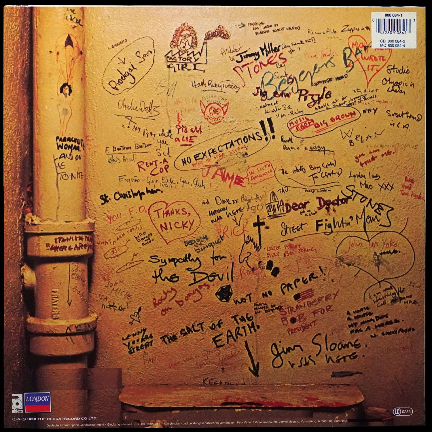 LP Rolling Stones — Beggars Banquet фото 2