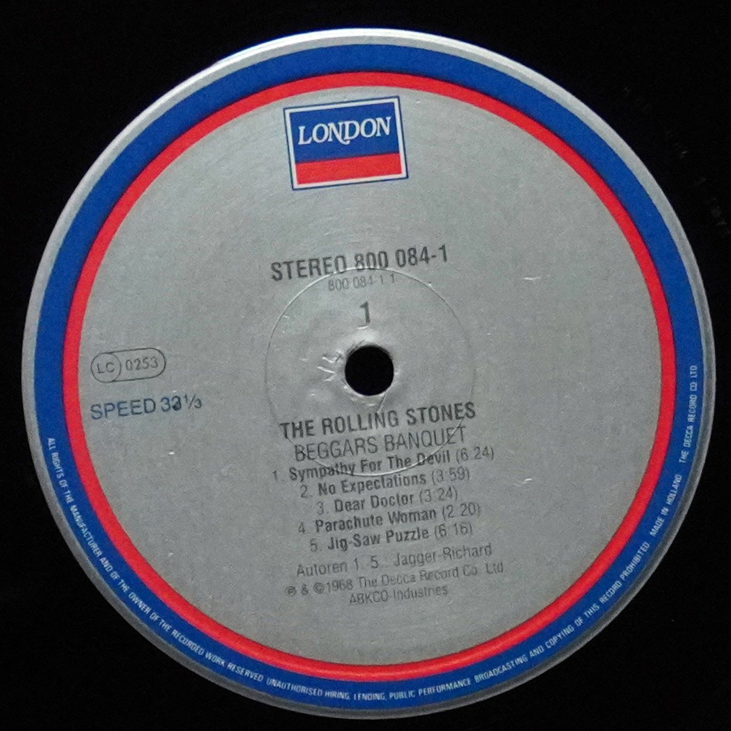 LP Rolling Stones — Beggars Banquet фото 3