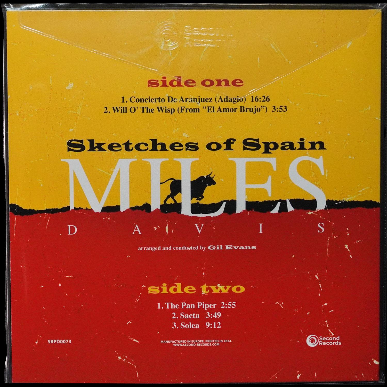 LP Miles Davis — Sketches Of Spain (цветной винил) фото 2