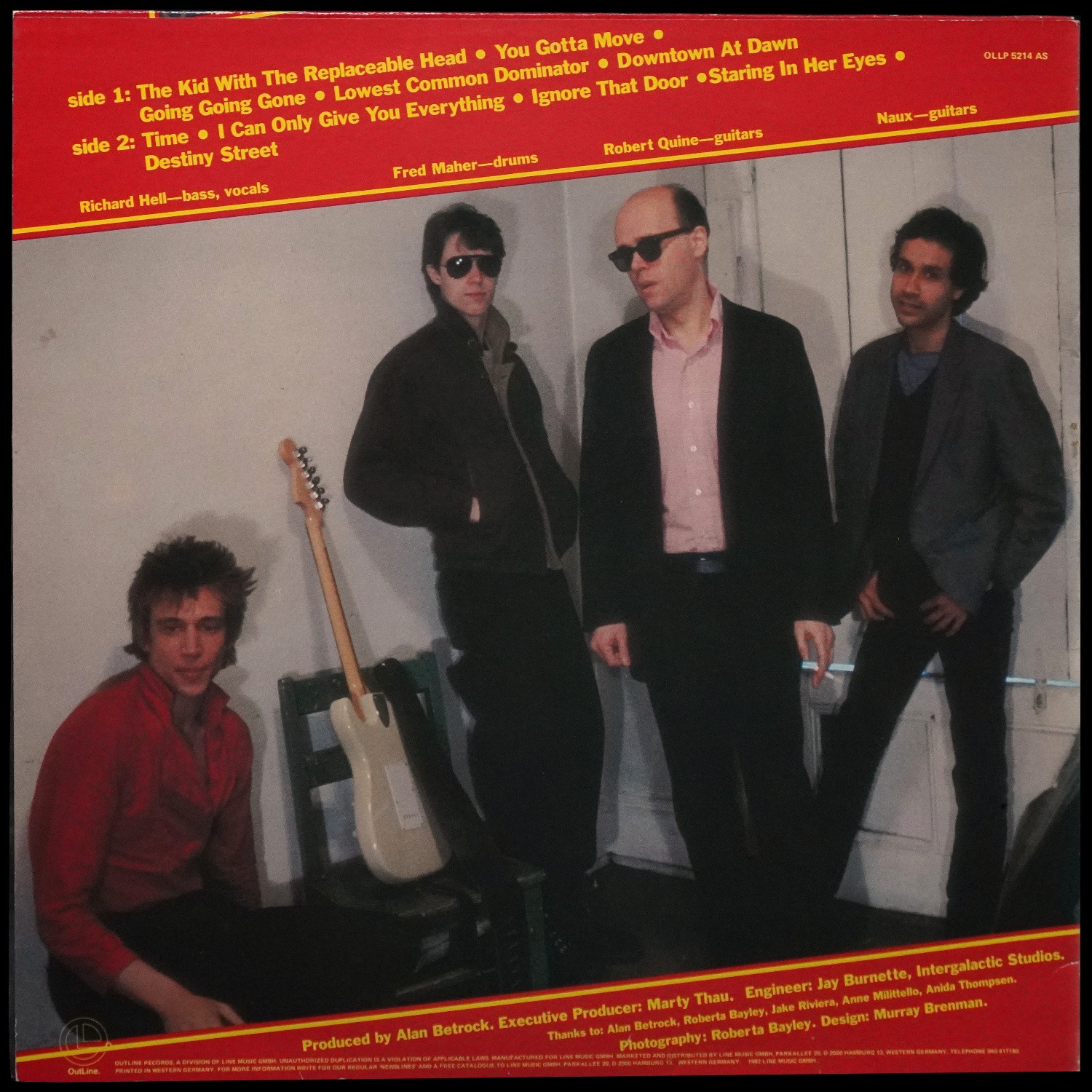 LP Richard Hell & The Voidoids — Destiny Street фото 2