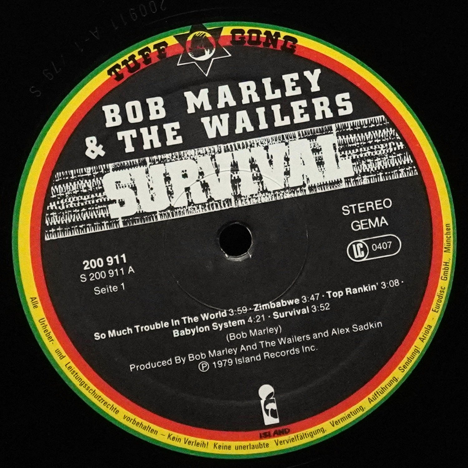 LP Bob Marley — Survival фото 3