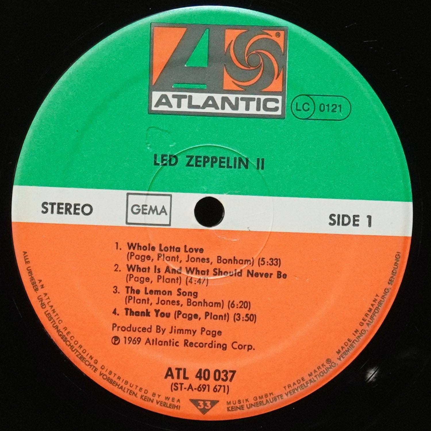 LP Led Zeppelin — Led Zeppelin II фото 3