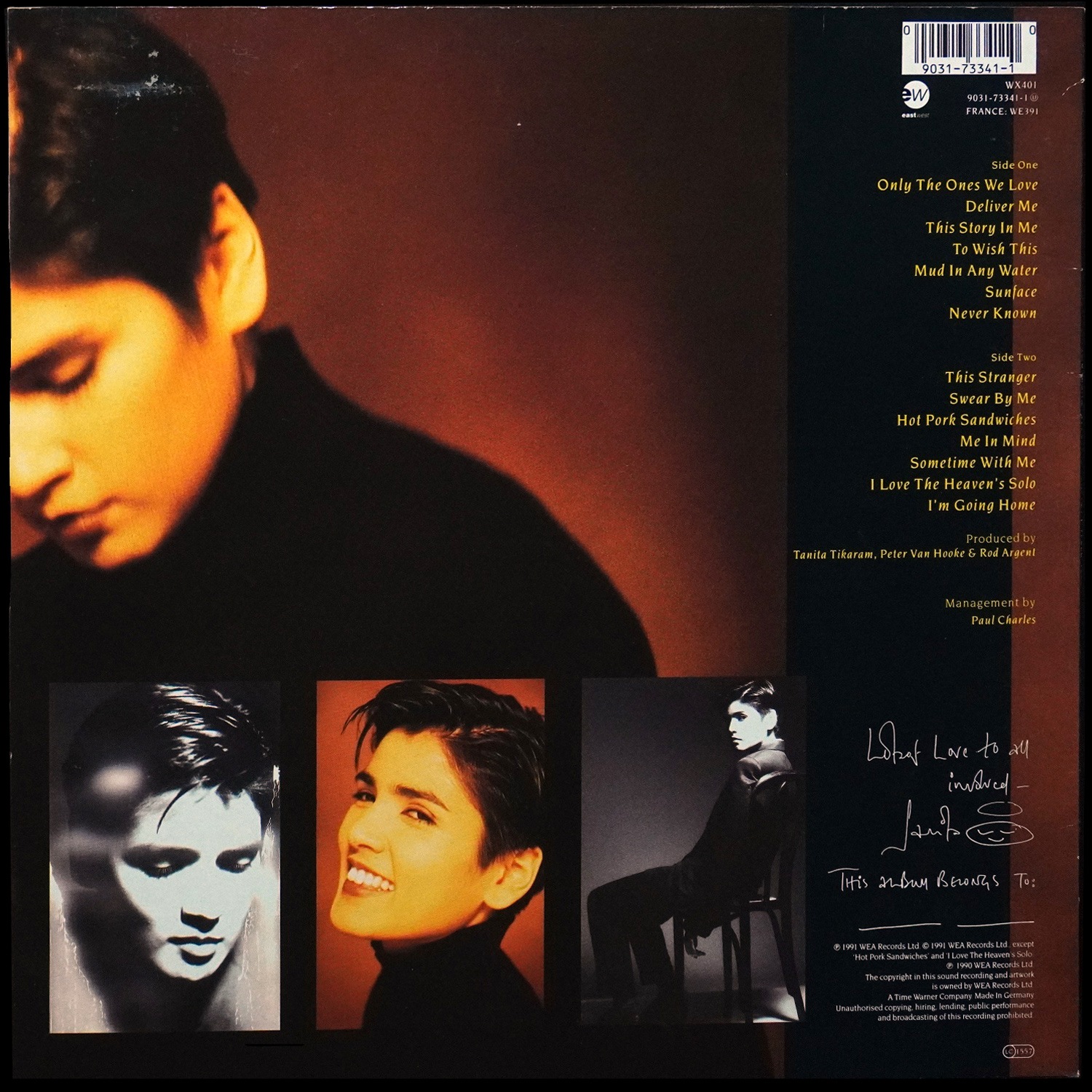 LP Tanita Tikaram — Everybody's Angel фото 2