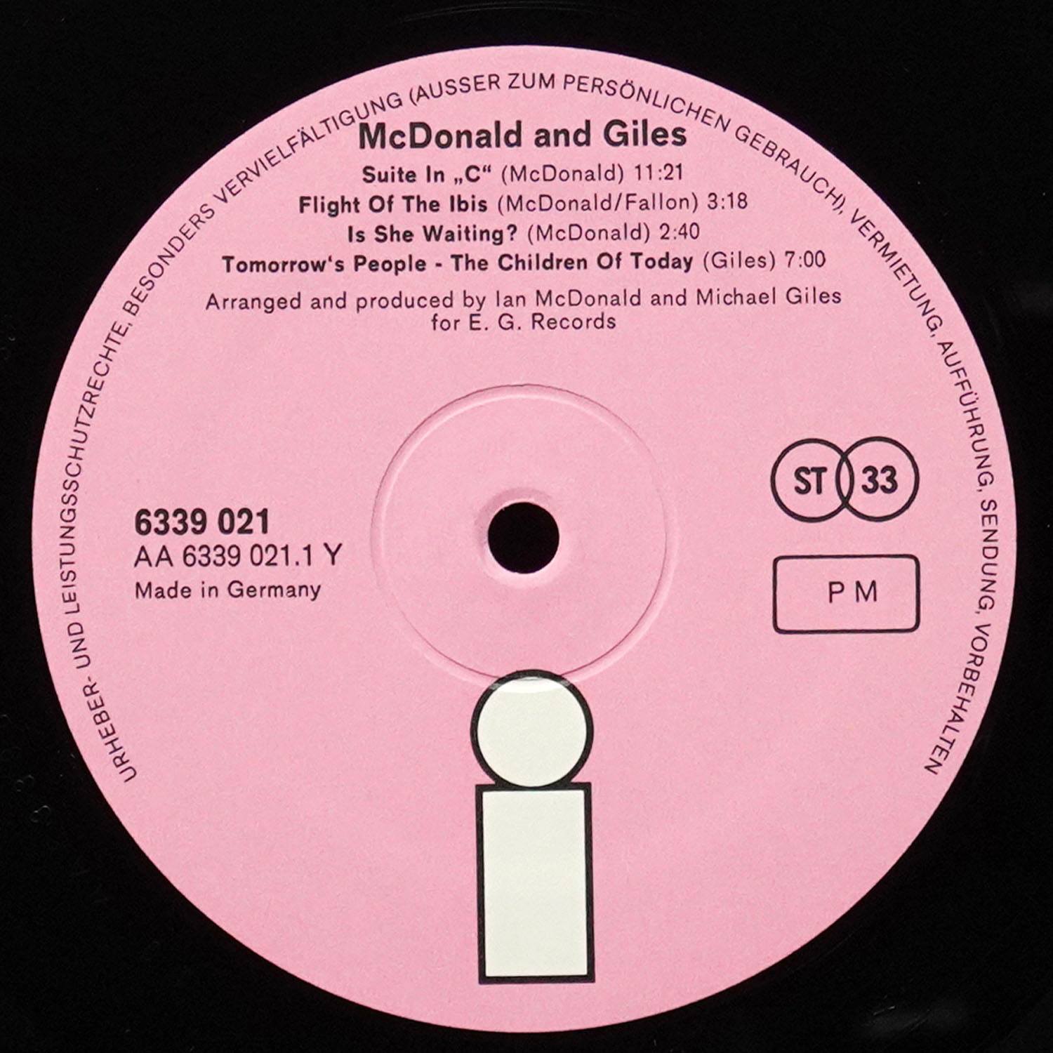LP McDonald And Giles — McDonald And Giles фото 3