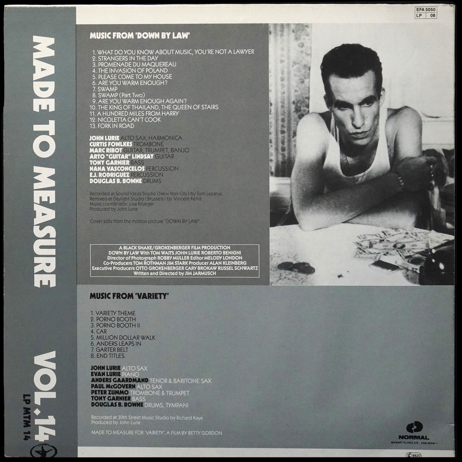 LP John Lurie — Original Soundtracks By John Lurie From Down By Law And Variety фото 2