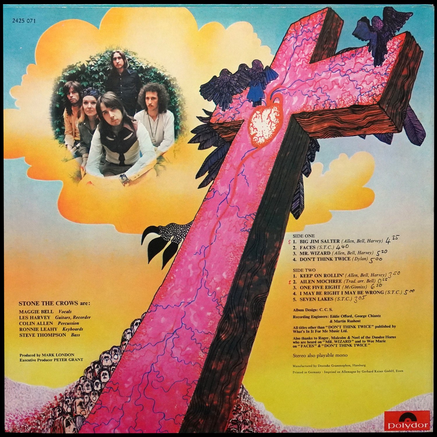 LP Stone The Crows — Teenage Licks фото 2