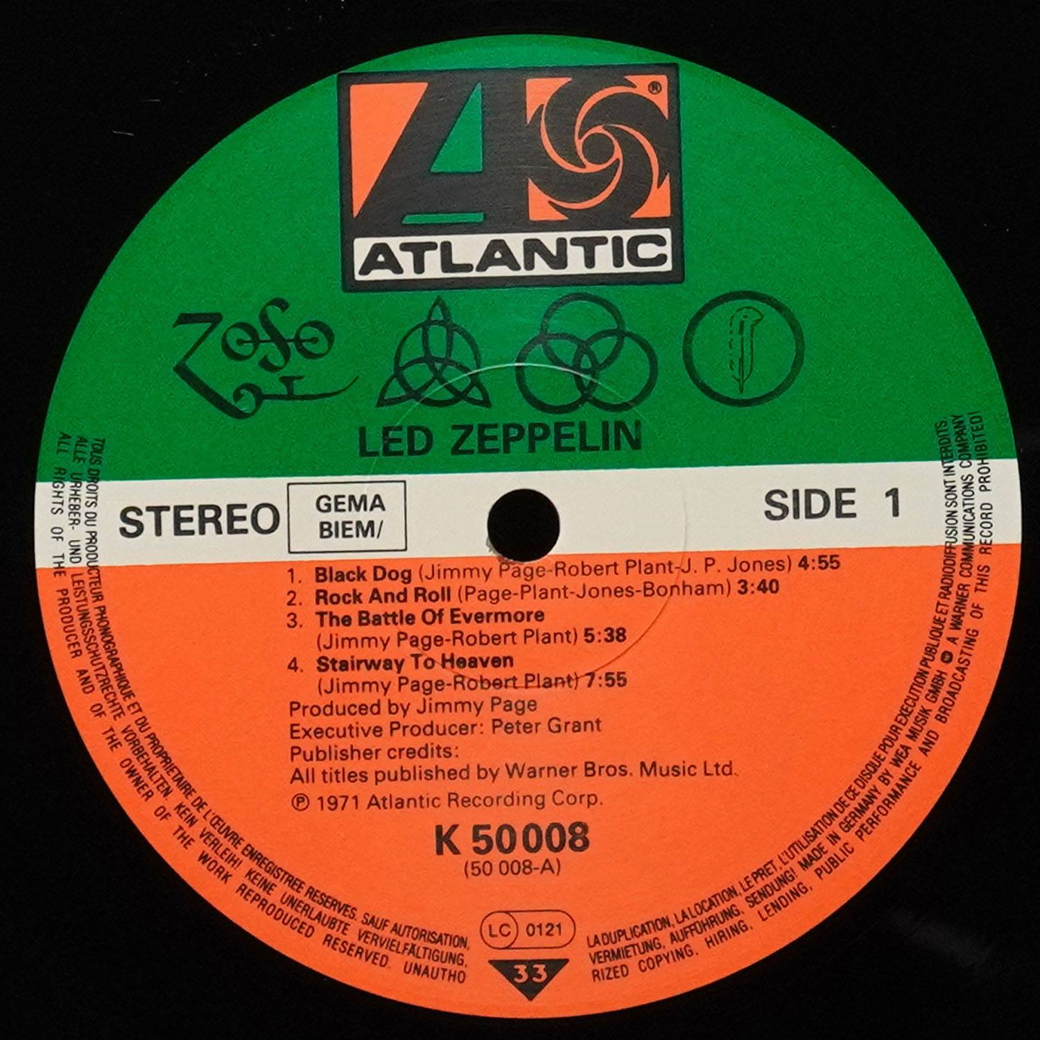 LP Led Zeppelin — Led Zeppelin IV фото 3