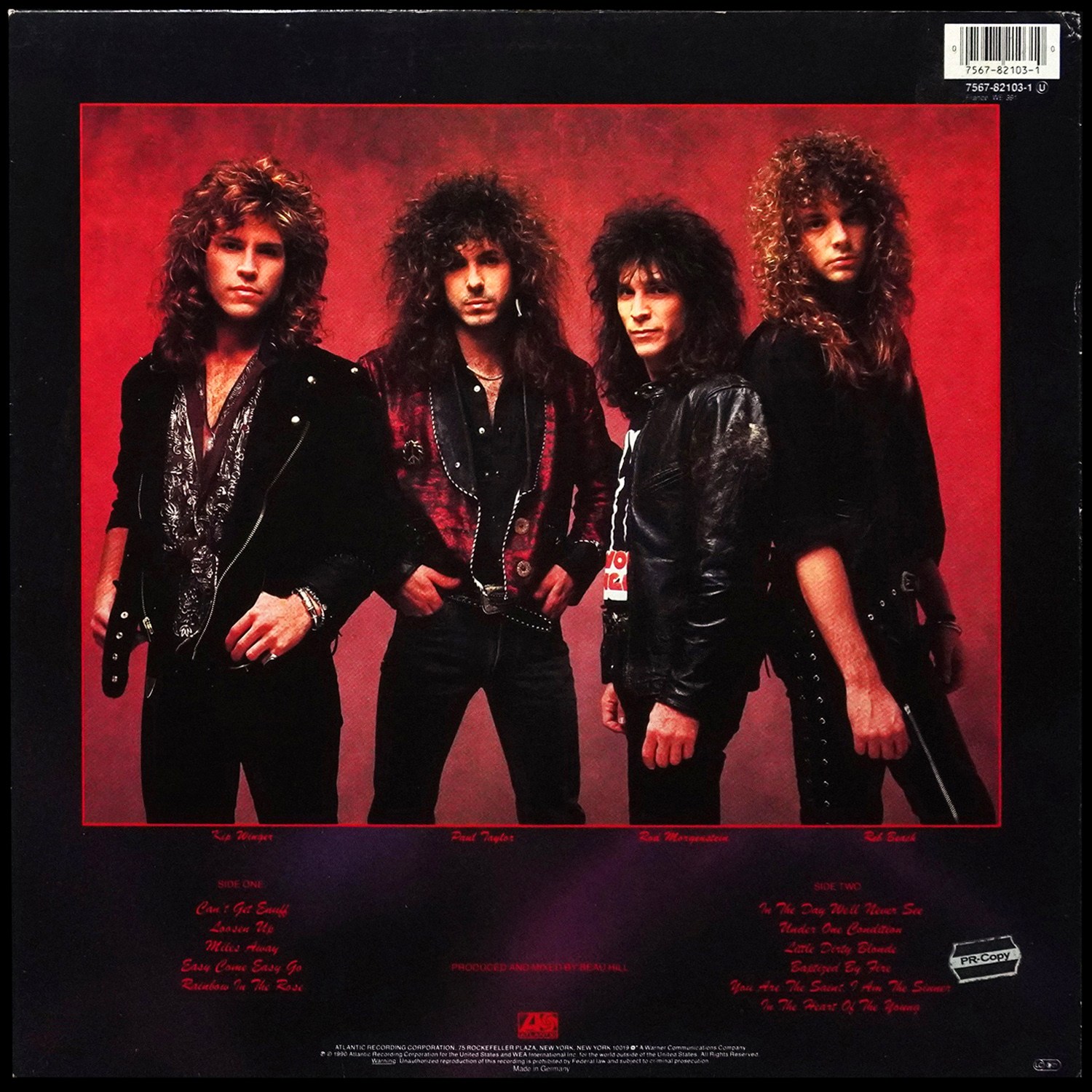LP Winger — In The Heart Of The Young фото 2