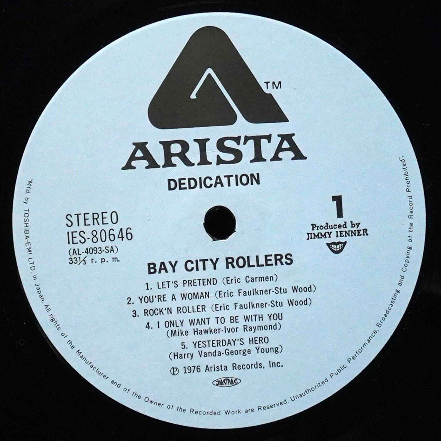 LP Bay City Rollers — Dedication фото 2