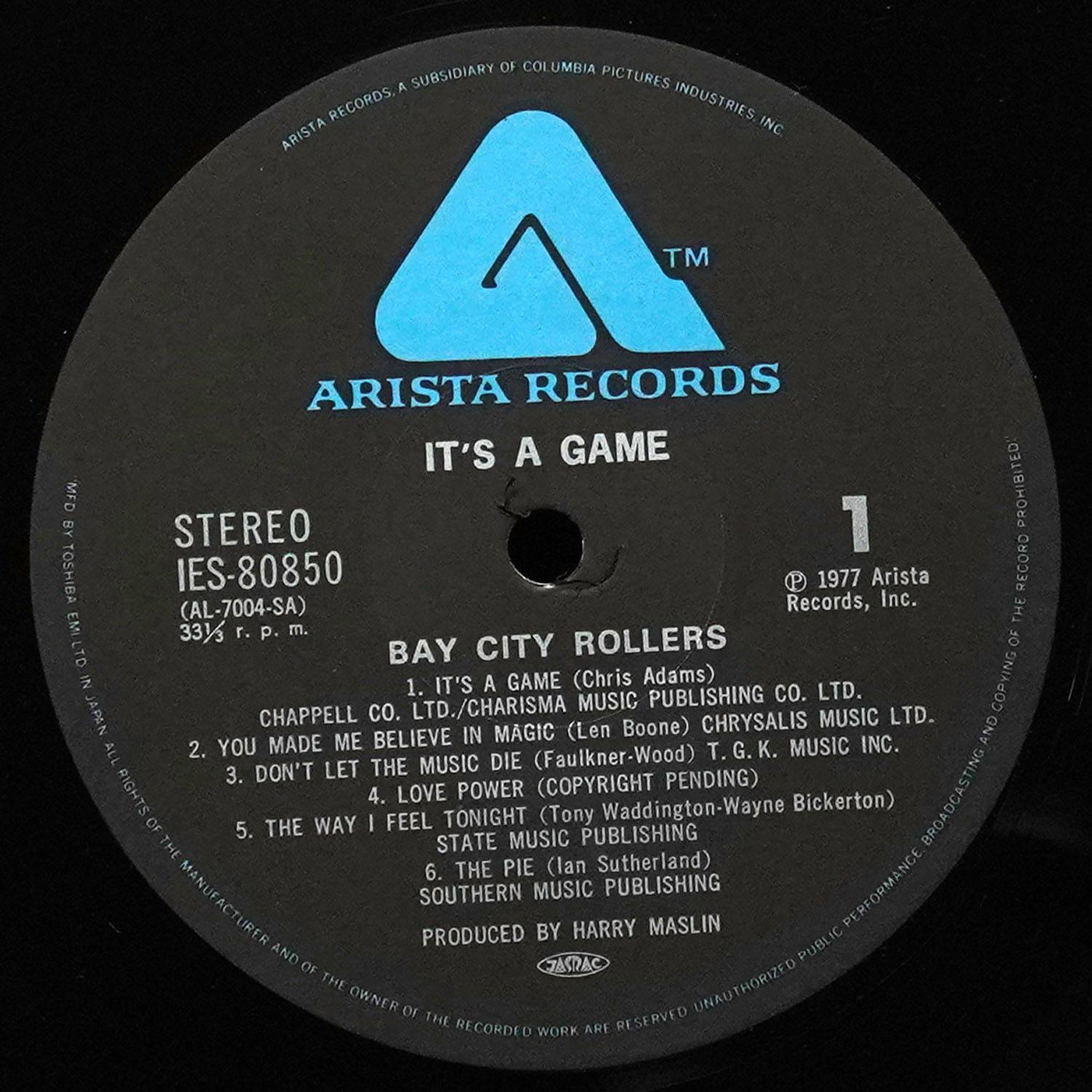 LP Bay City Rollers — It's A Game (обложка-буклет) фото 3