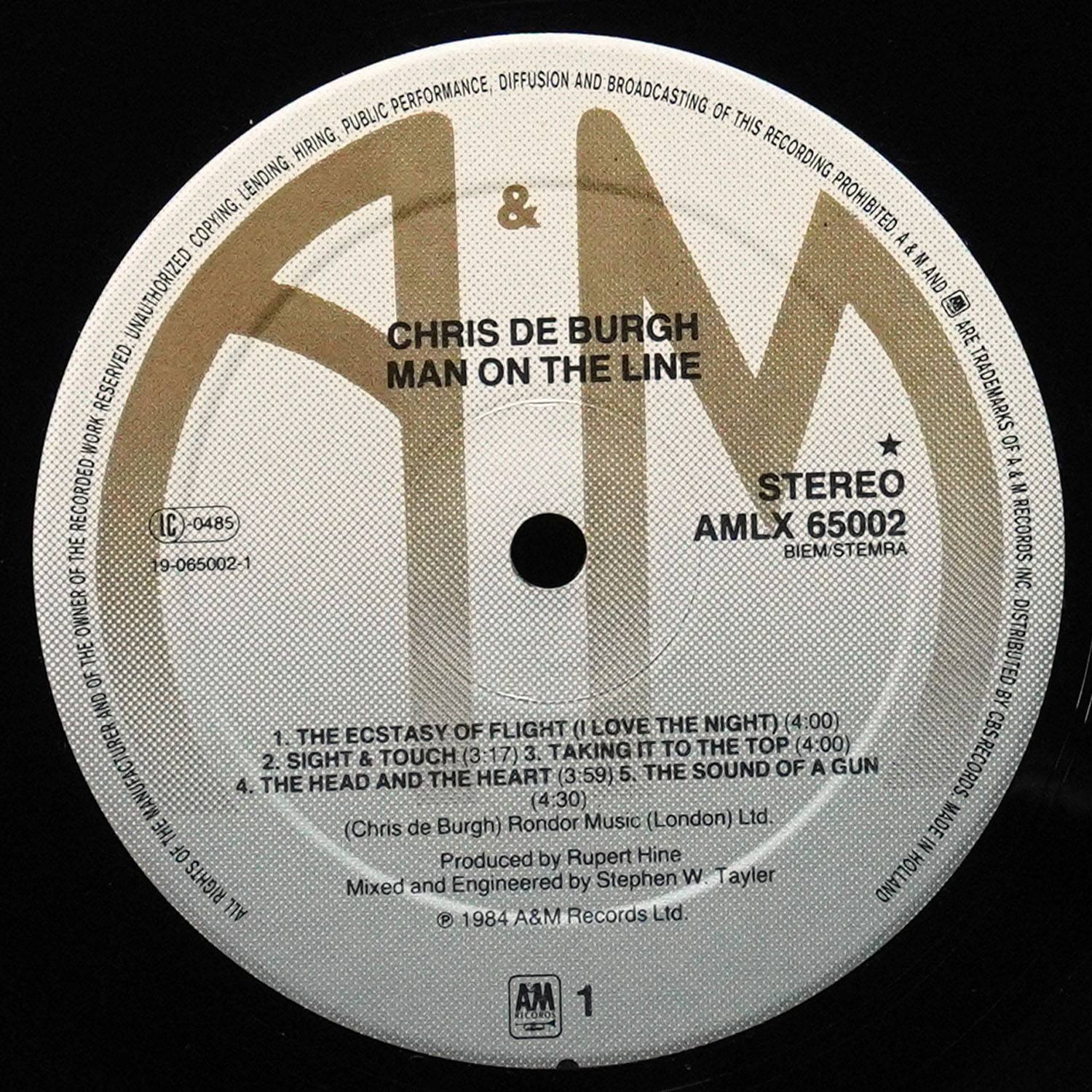 LP Chris De Burgh — Man On The Line фото 2
