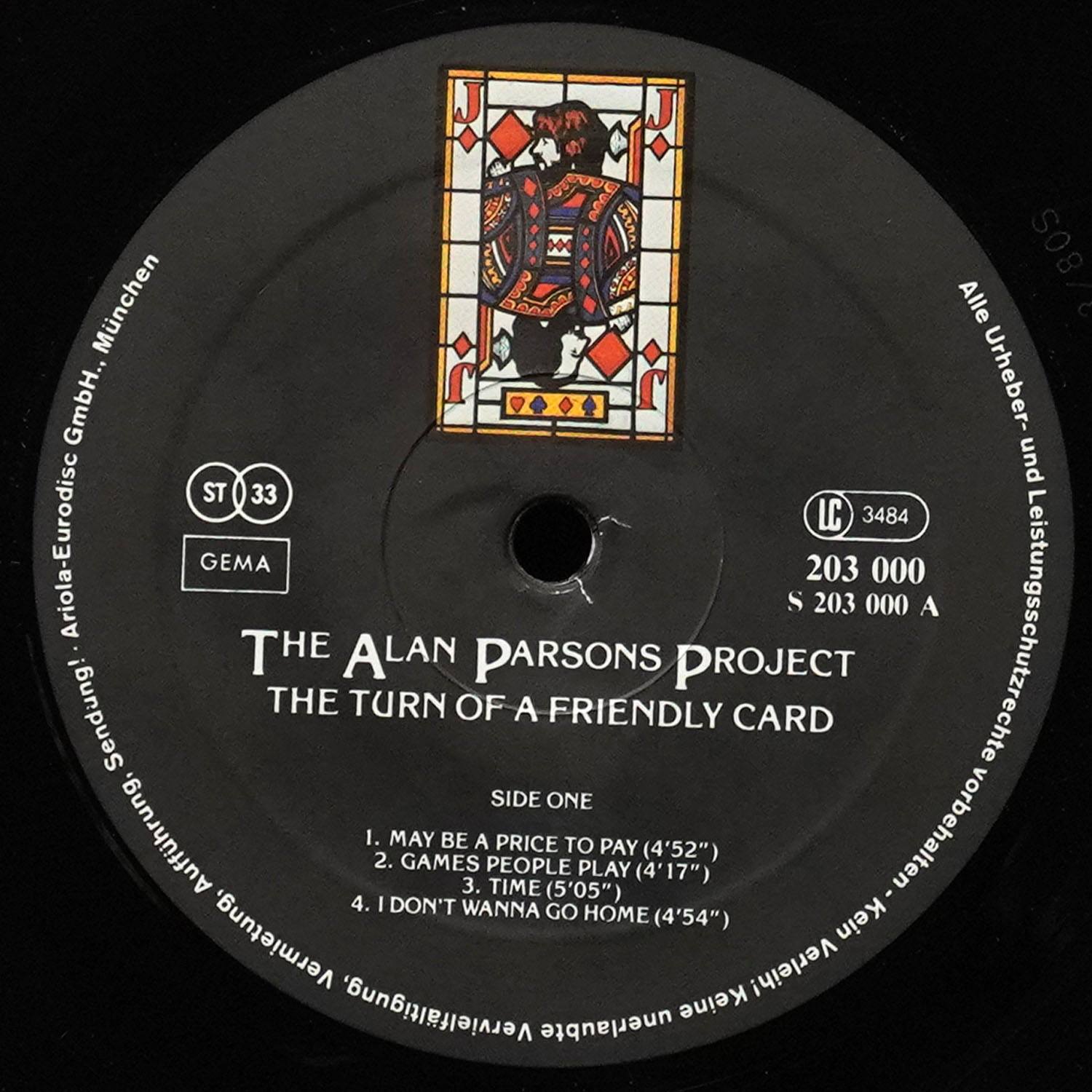 LP Alan Parsons Project — Turn Of A Friendly Card фото 3