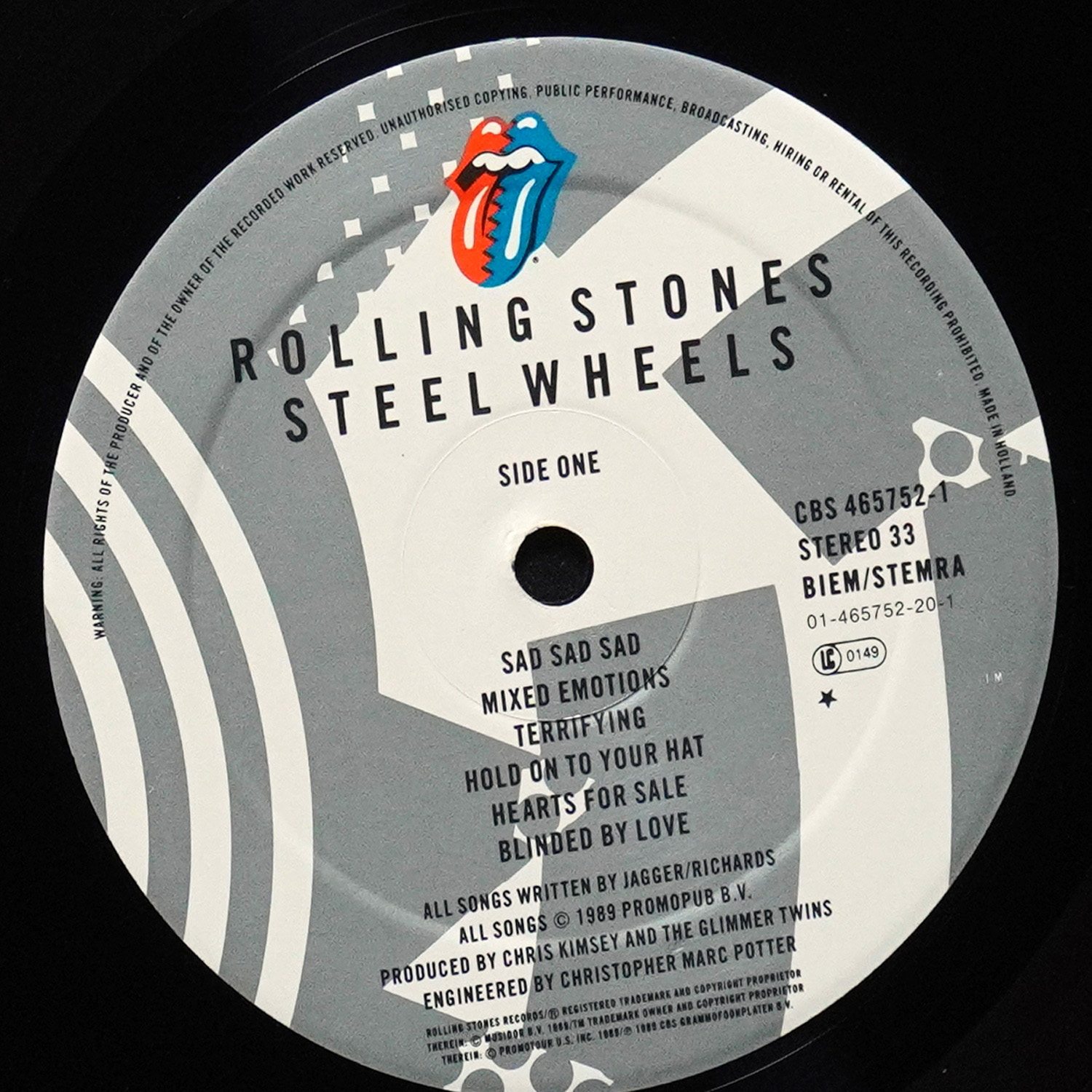 LP Rolling Stones — Steel Wheels фото 3