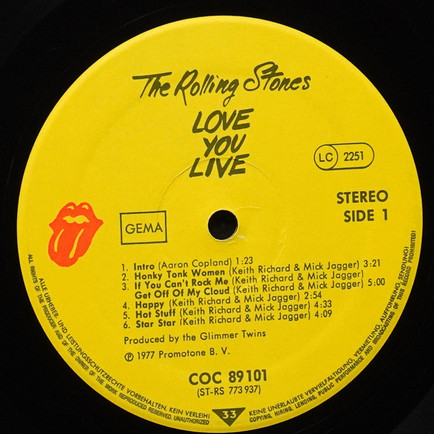 LP Rolling Stones — Love You Live (2LP) фото 3