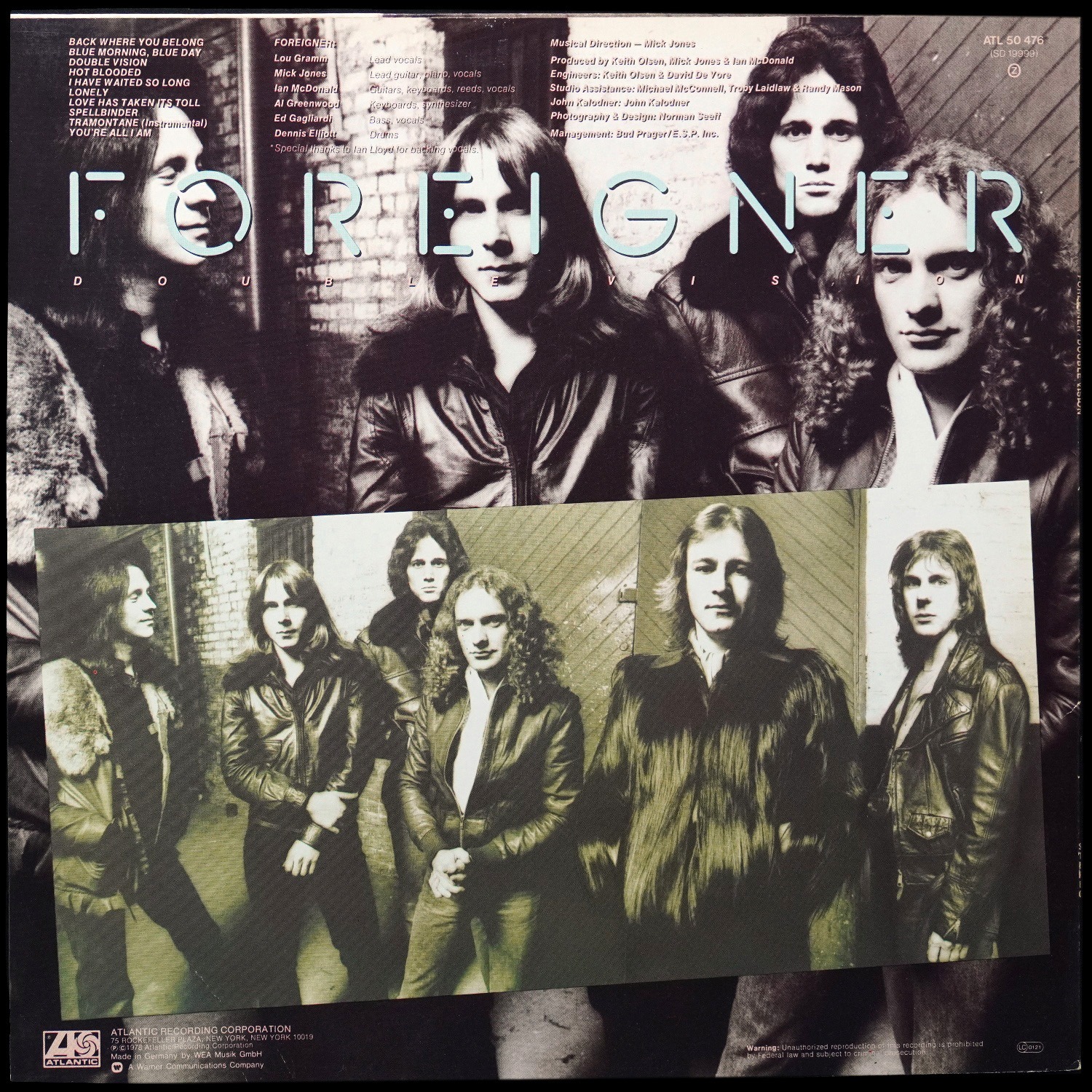 LP Foreigner — Double Vision фото 2