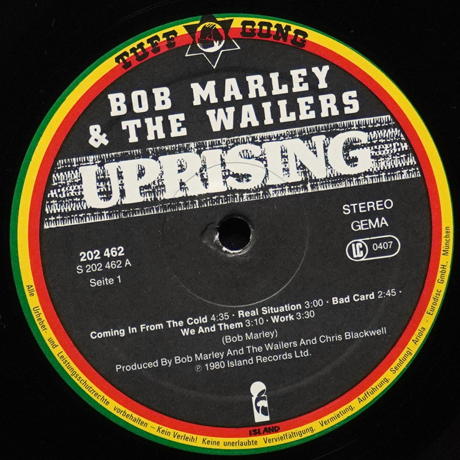 LP Bob Marley & The Wailers — Uprising фото 3