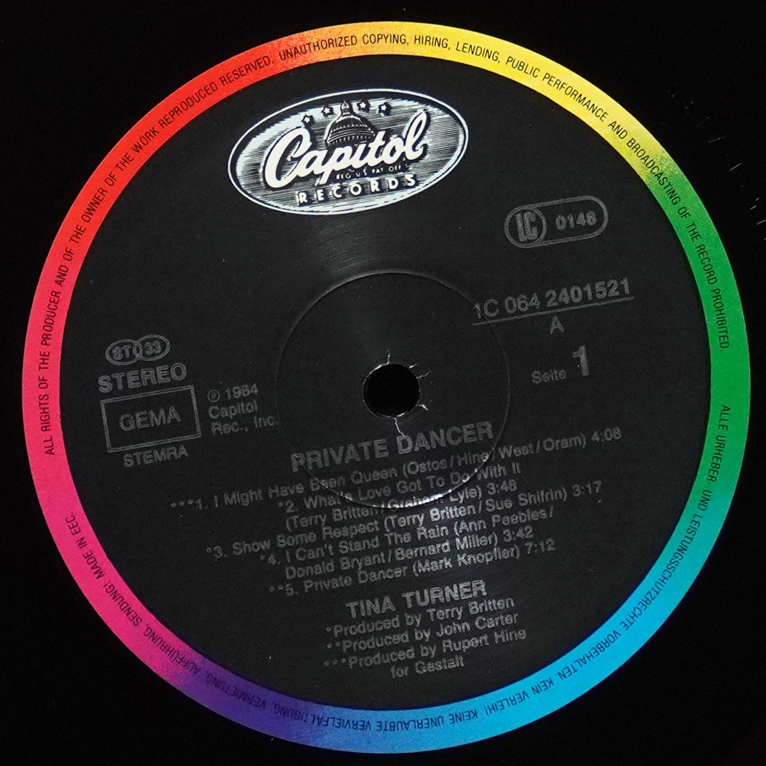 LP Tina Turner — Private Dancer фото 3