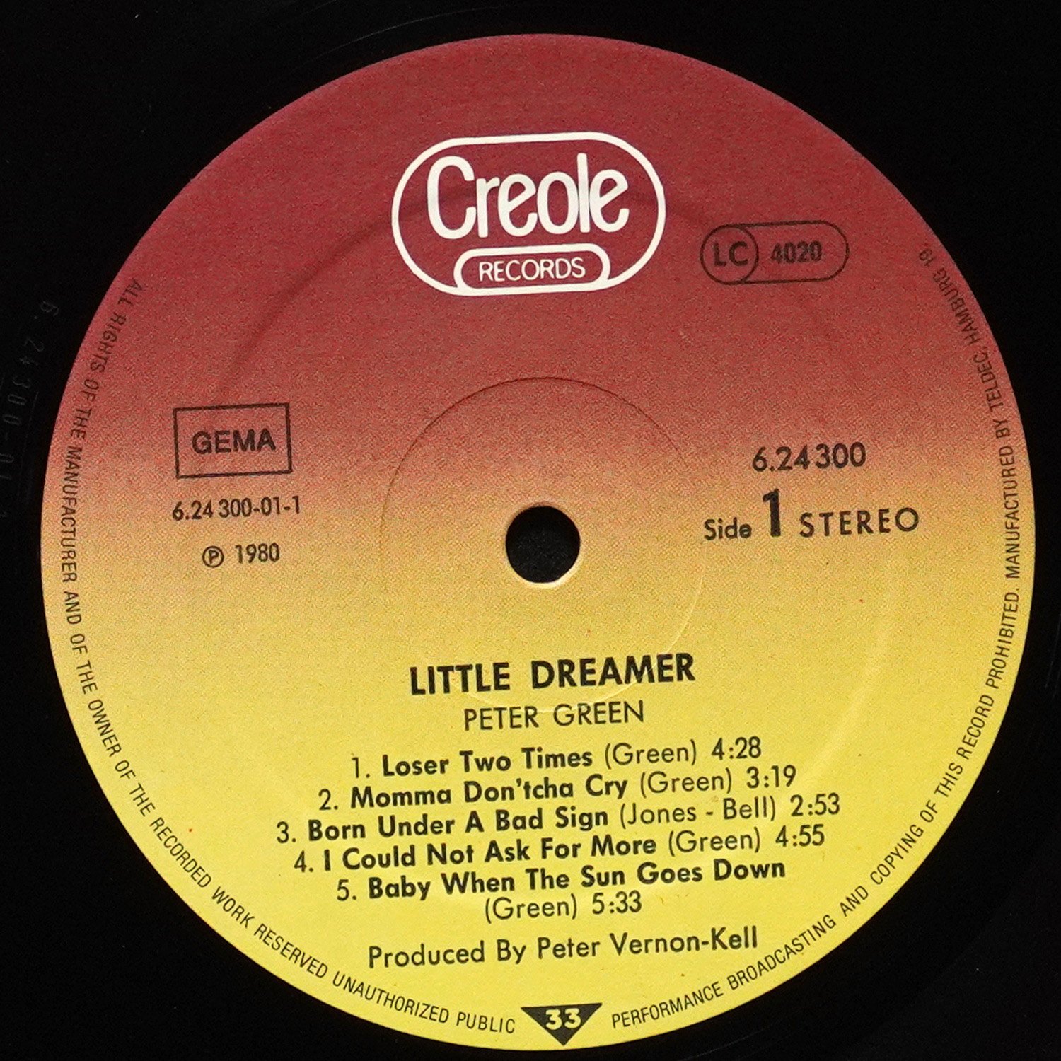 LP Peter Green — Little Dreamer фото 3