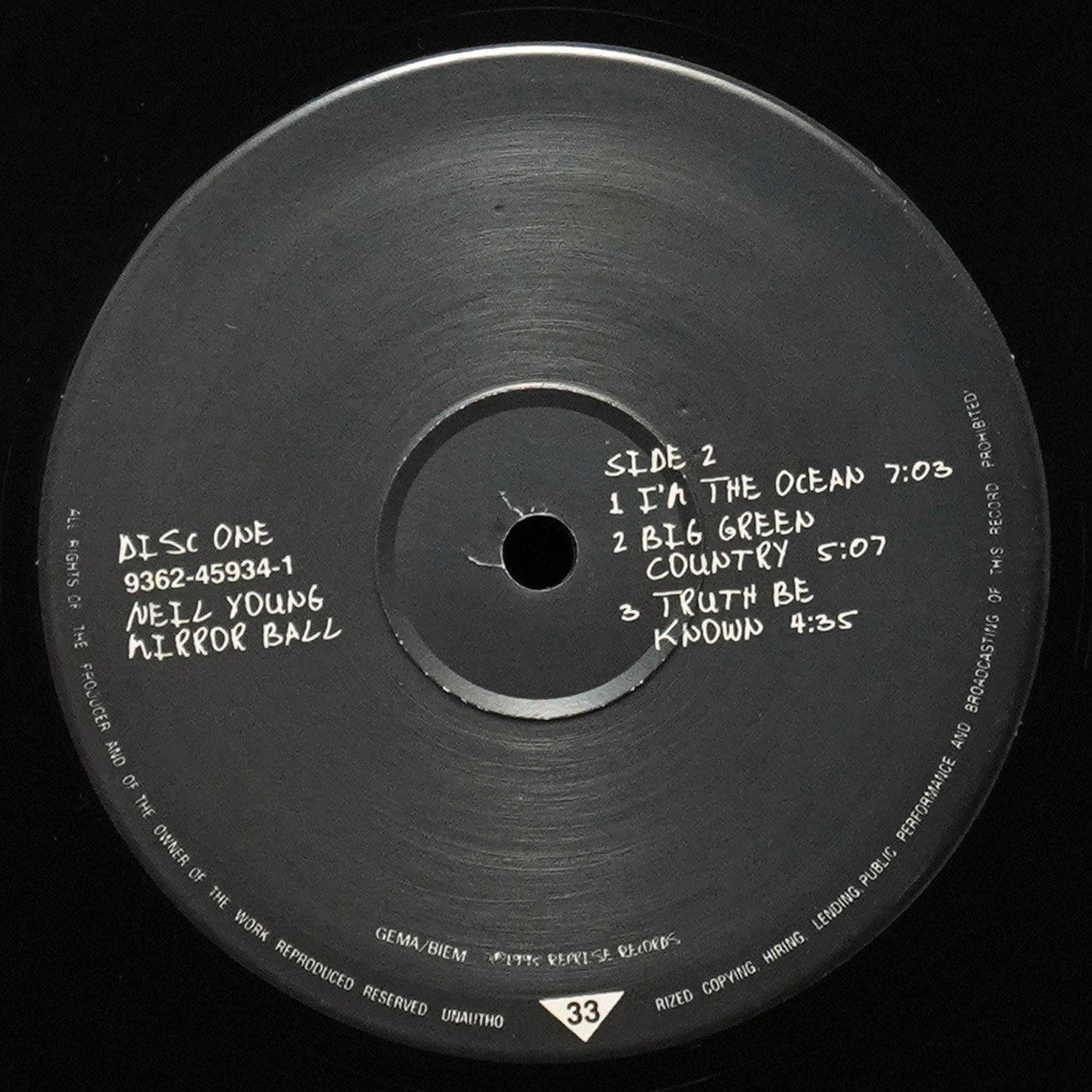 LP Neil Young — Mirror Ball (2LP) фото 4