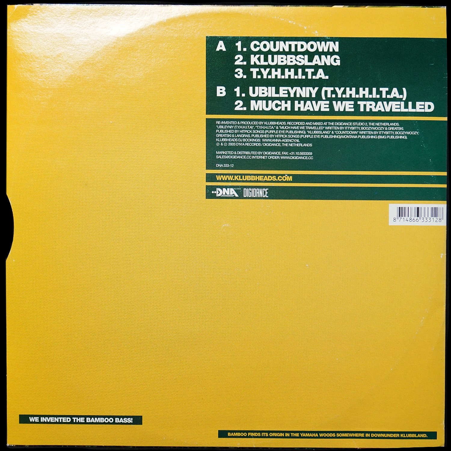 LP Klubbheads — Bamboo Sessions #1 фото 2