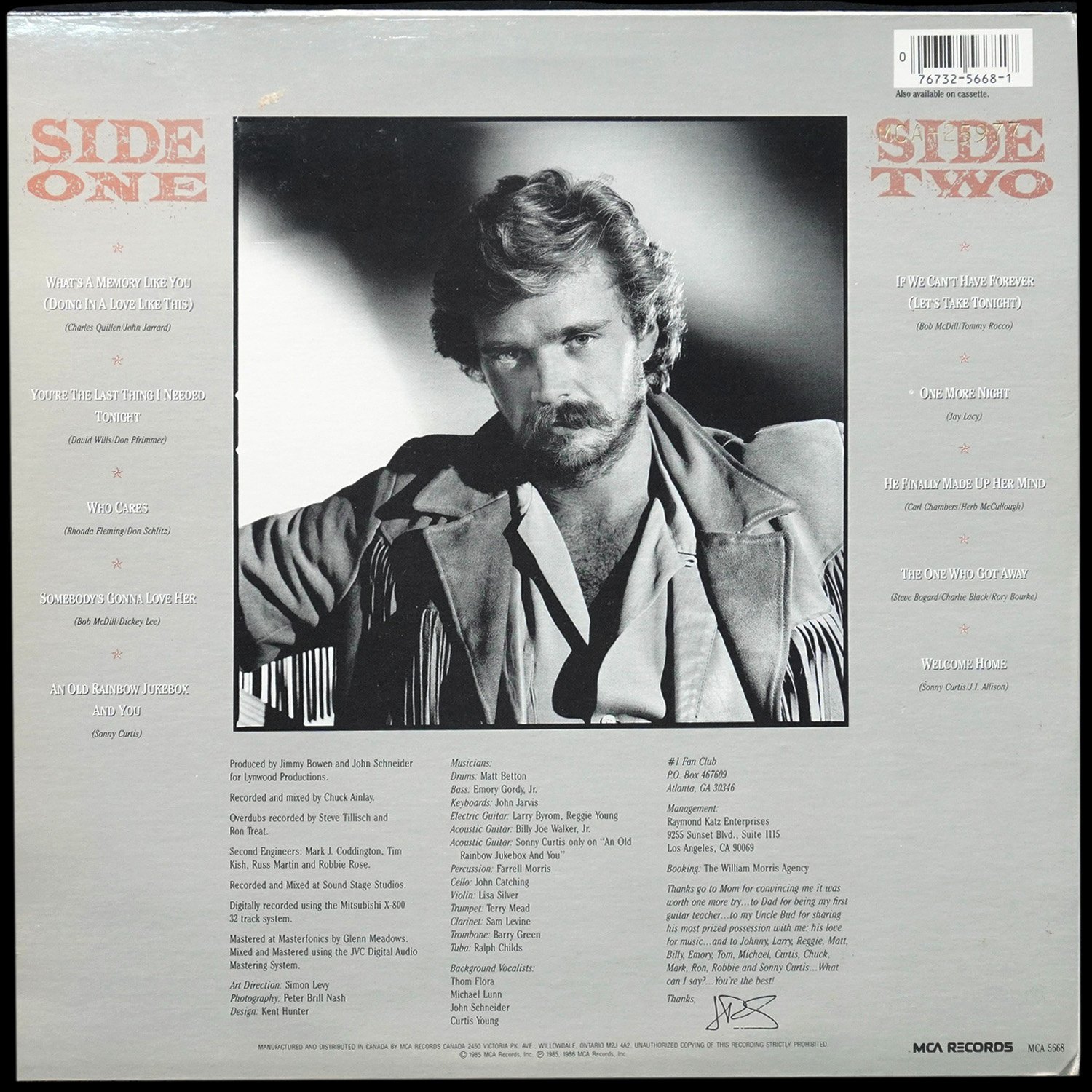 LP John Schneider — A Memory Like You фото 2