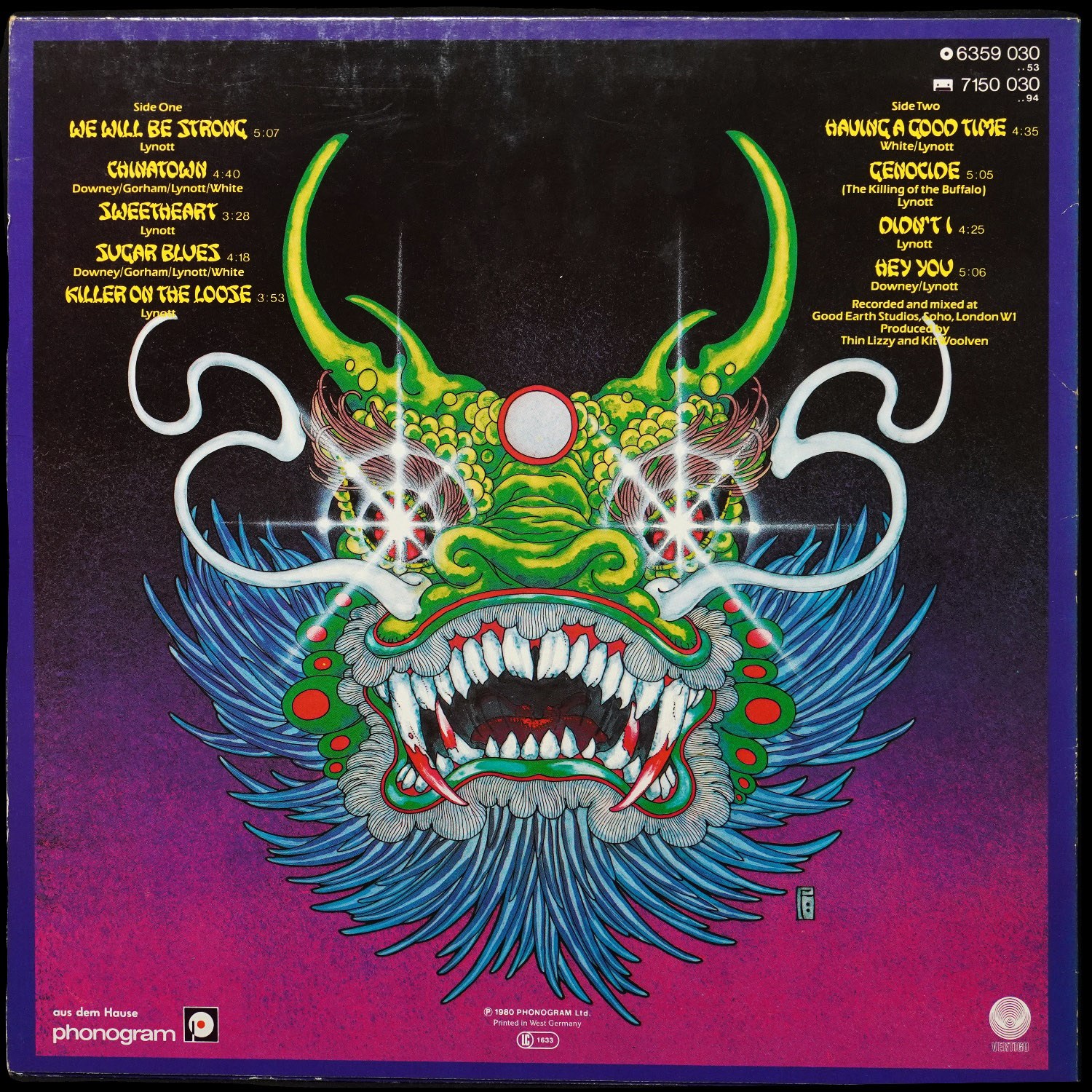 LP Thin Lizzy — Chinatown фото 2