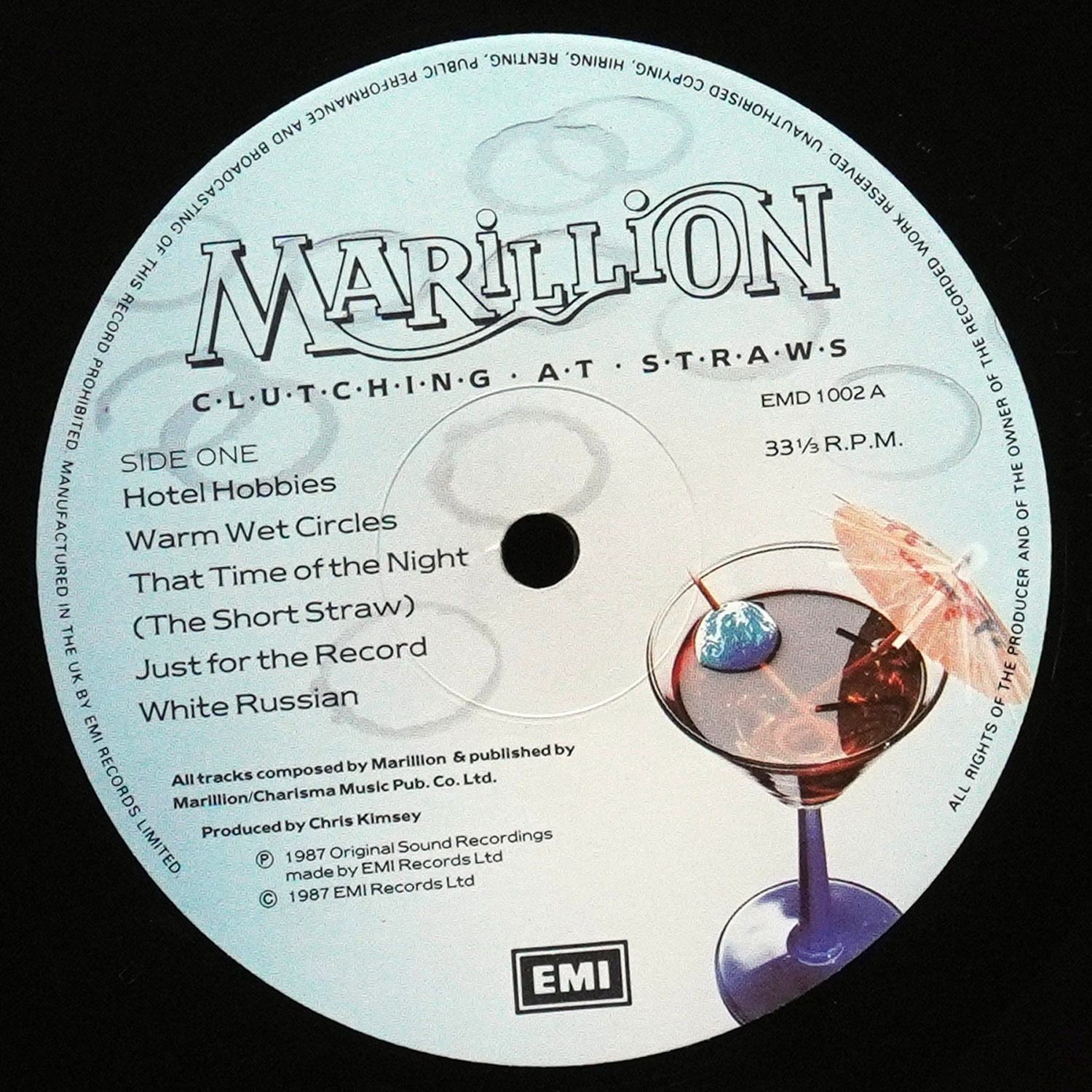 LP Marillion — Clutching At Straws фото 2