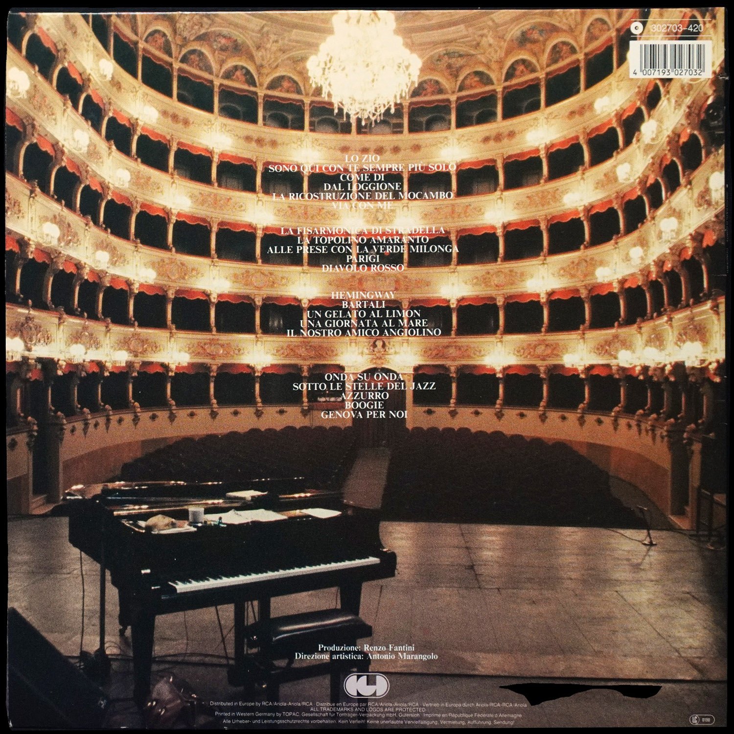 LP Paolo Conte — Concerti (2LP) фото 2